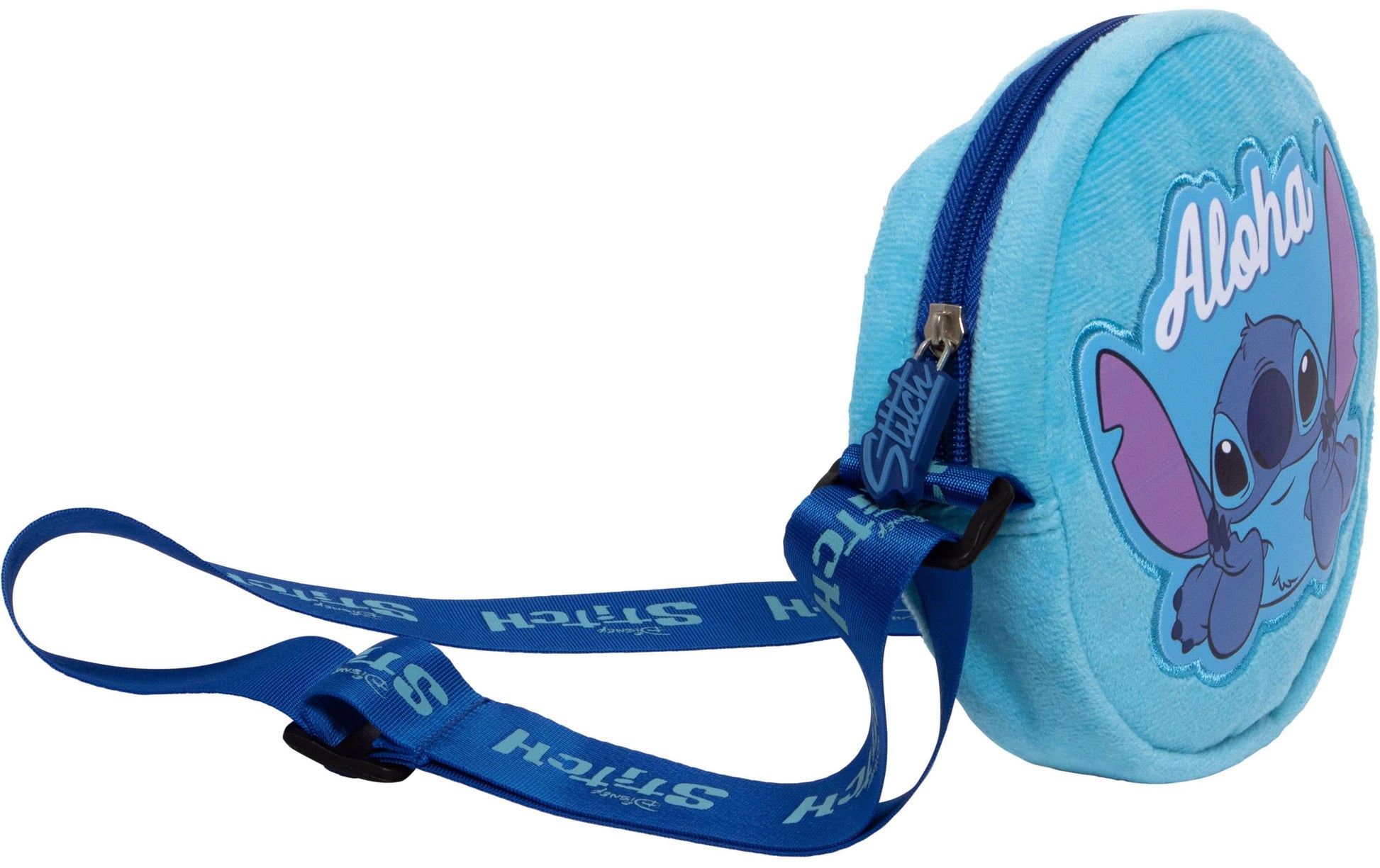 Arditex WD16681 – Umhängetasche, Polyester, Blau, Motiv Lilo & Stitch, 16 × 16 × 16 cm
