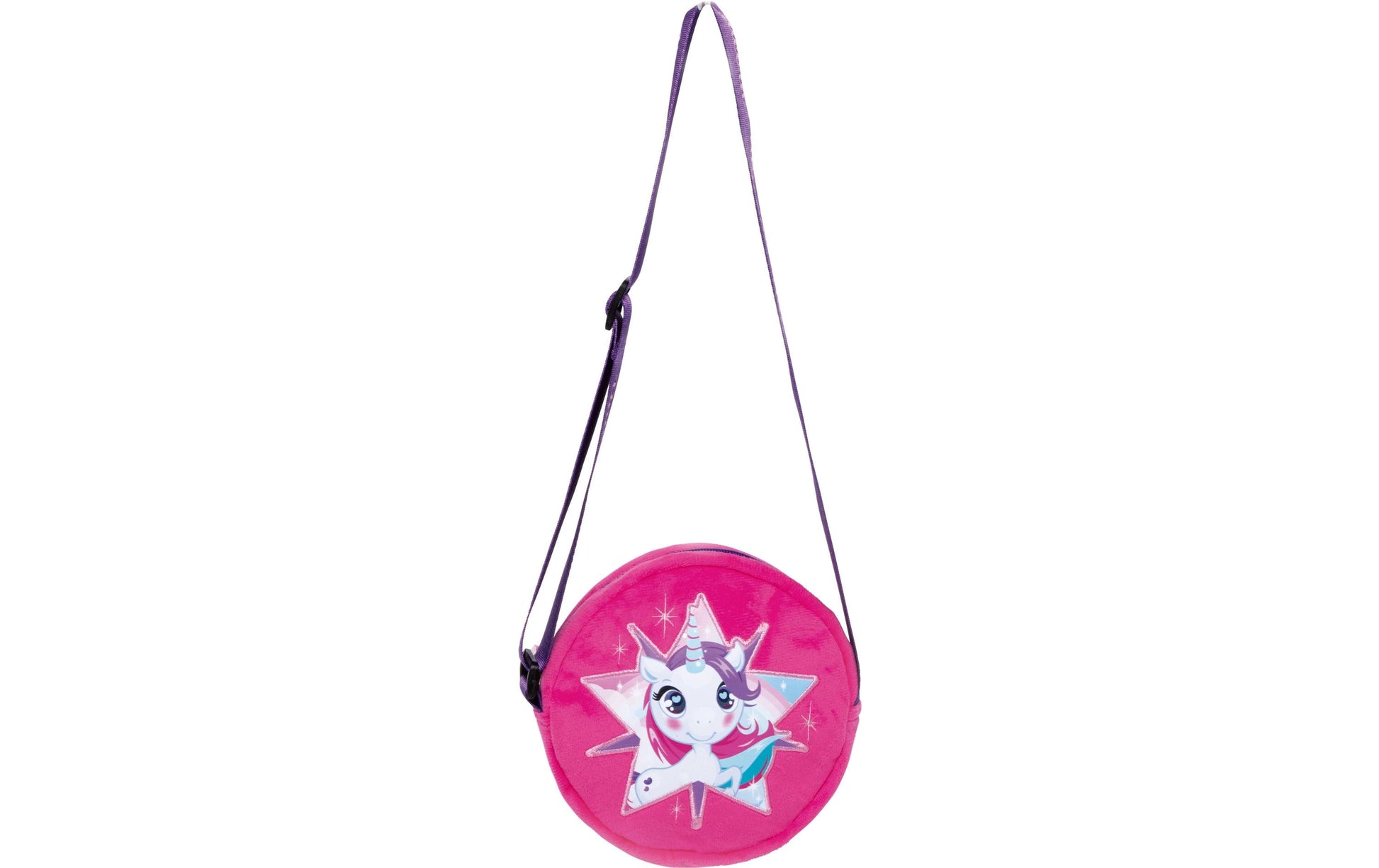 Arditex Umhängetasche – 16 × 16 × 3 cm – Rosa, Polyester – Zaska Unicorn