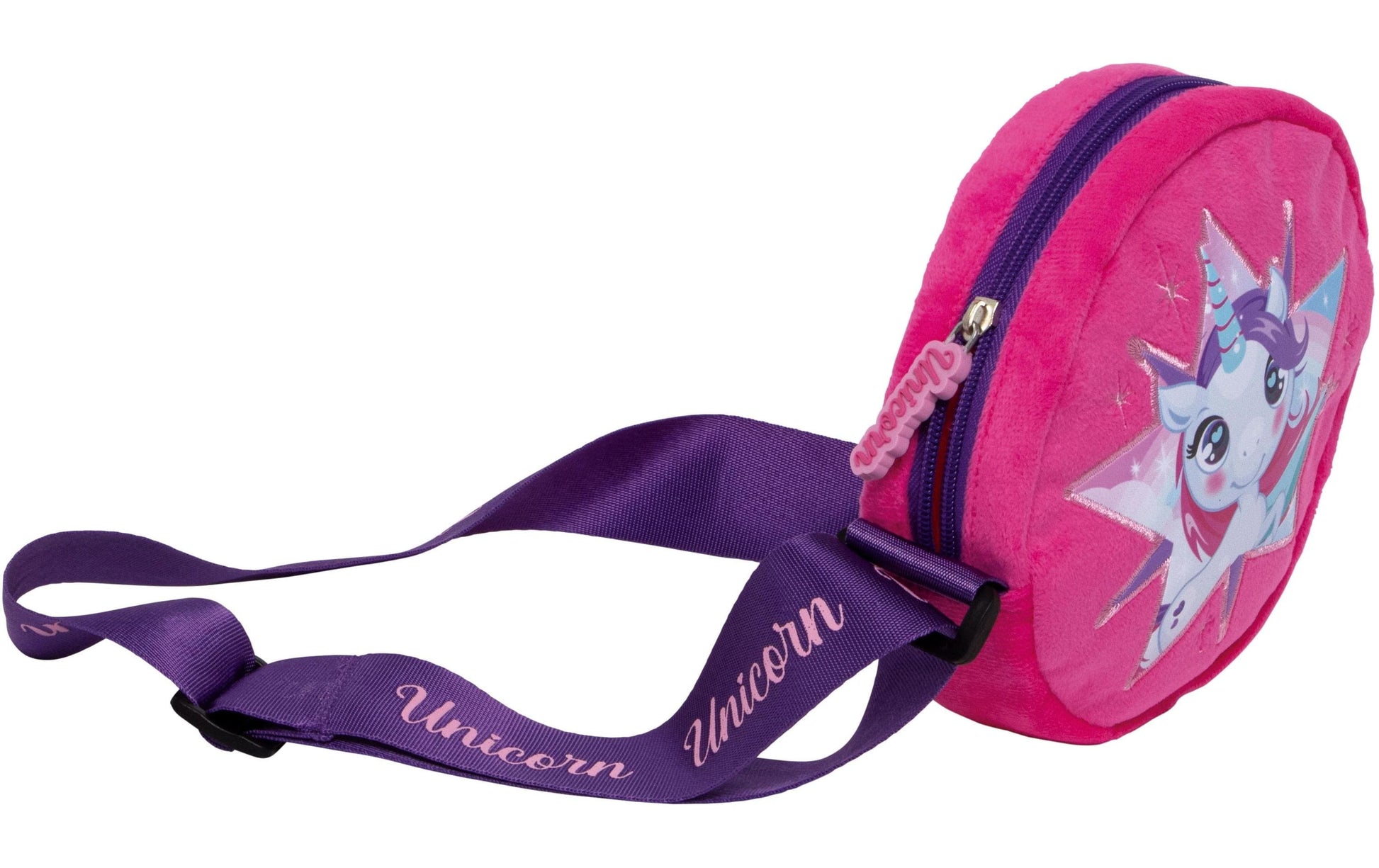 Arditex Umhängetasche – 16 × 16 × 3 cm – Rosa, Polyester – Zaska Unicorn
