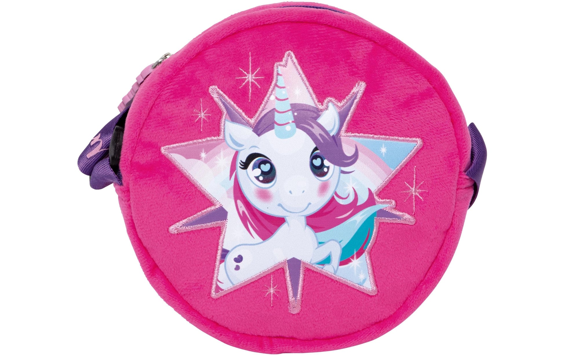 Arditex Umhängetasche – 16 × 16 × 3 cm – Rosa, Polyester – Zaska Unicorn