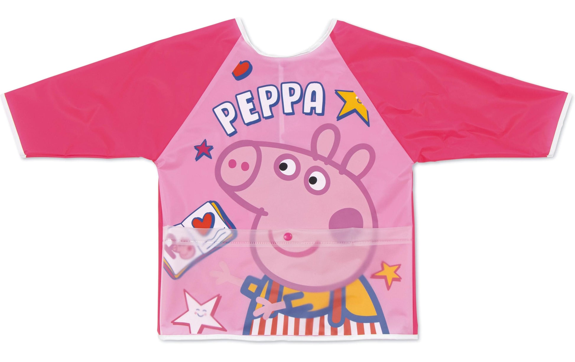 Arditex Malschürze, 2–4 Jahre, PVC, Rosa, Peppa Pig, mit Tasche