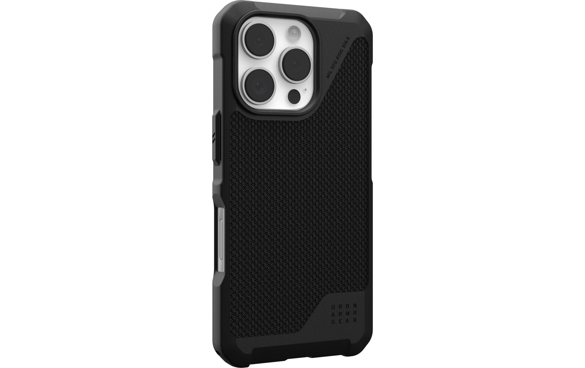Urban Armor Gear UAG – Backcover Metropolis LT – für Apple iPhone 16 Pro – schwarz – Kevlar – MagSafe-kompatibel