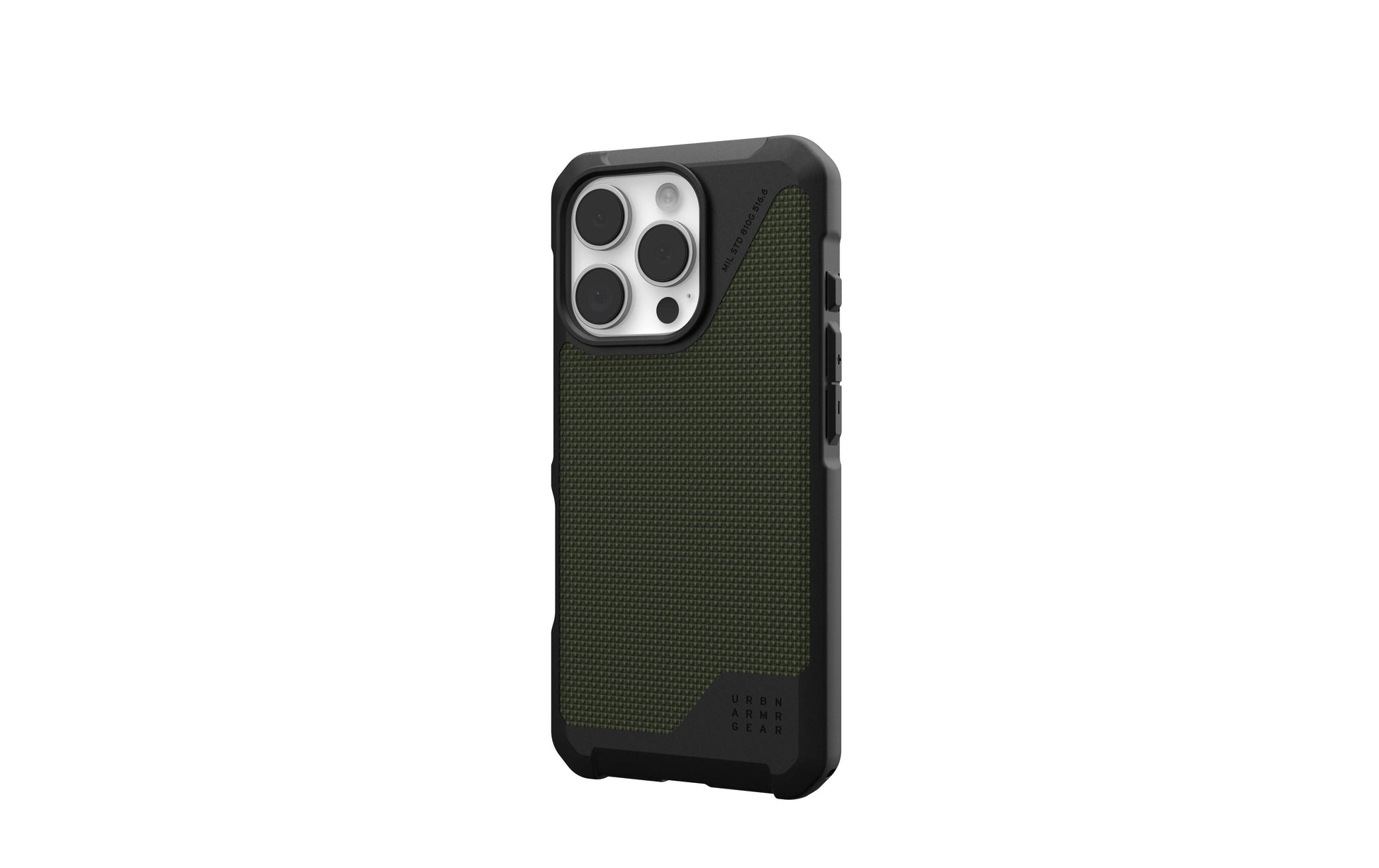 Urban Armor Gear Backcover Metropolis LT – für Apple iPhone 16 Pro – Olivgrün – TPU – MagSafe-kompatibel