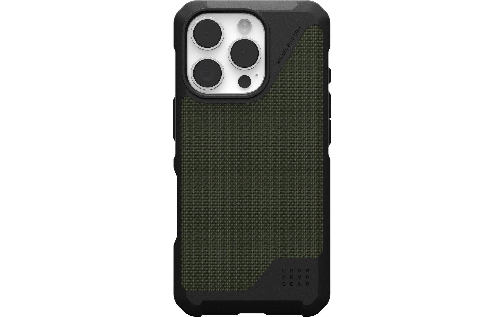Urban Armor Gear Backcover Metropolis LT – für Apple iPhone 16 Pro – Olivgrün – TPU – MagSafe-kompatibel