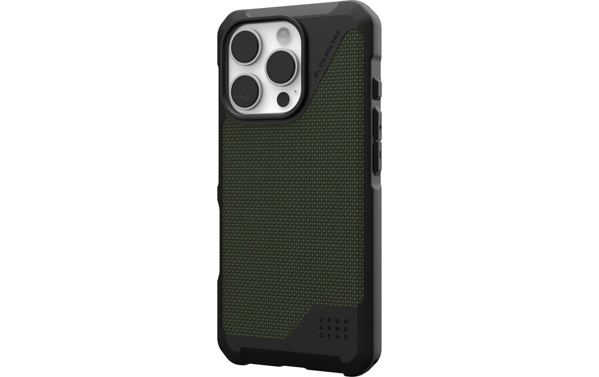 Urban Armor Gear Backcover Metropolis LT – für Apple iPhone 16 Pro – Olivgrün – TPU – MagSafe-kompatibel