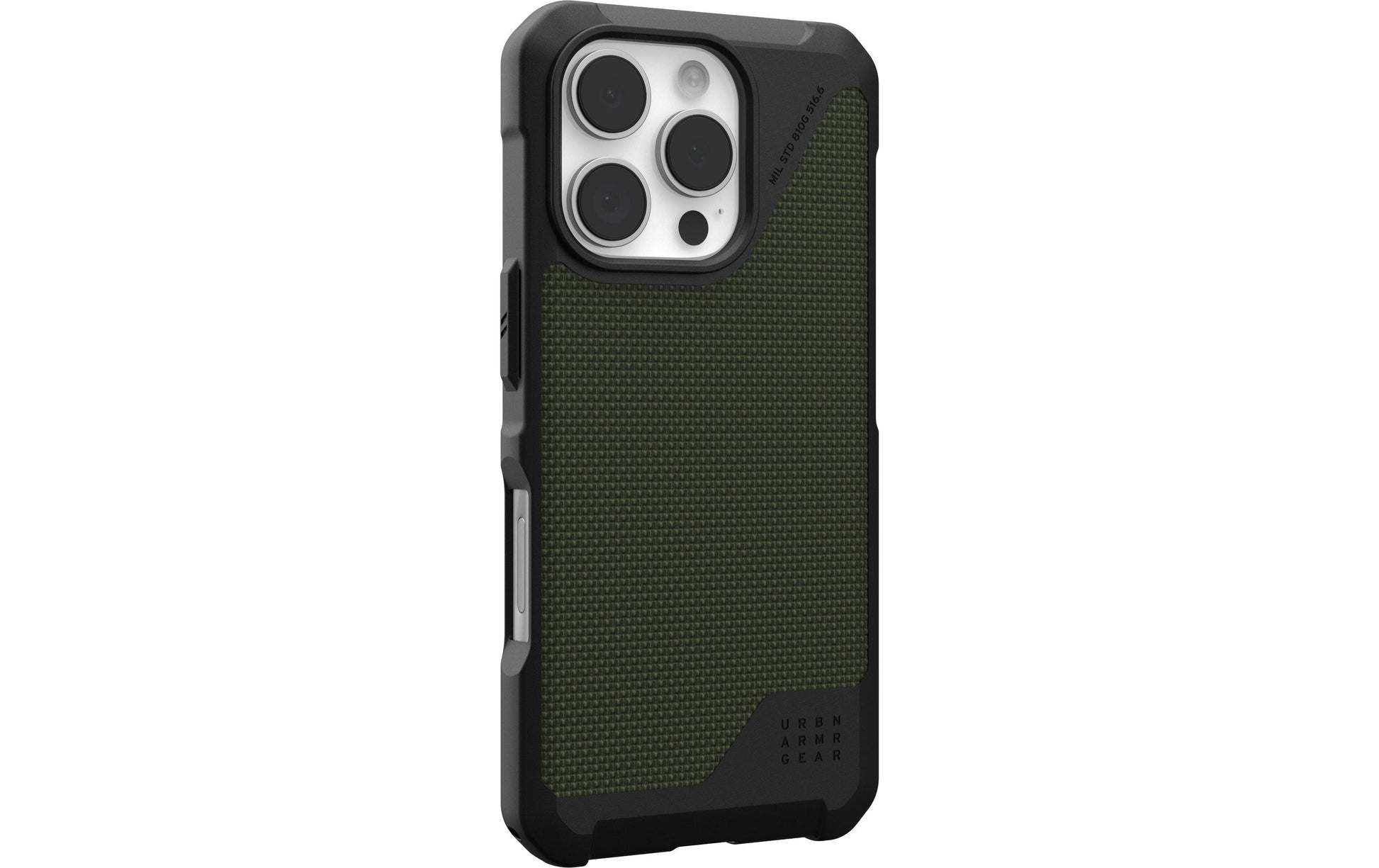Urban Armor Gear Backcover Metropolis LT – für Apple iPhone 16 Pro – Olivgrün – TPU – MagSafe-kompatibel