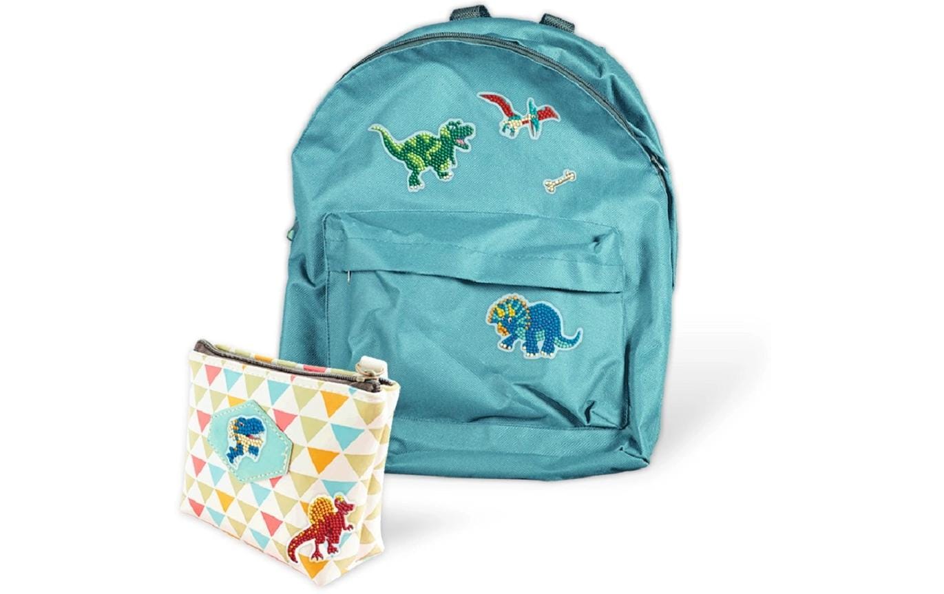 URSUS Diamond-Painting-Set Dinosaurier – ab 3 Jahren – Kunststoff, Mehrfarbig