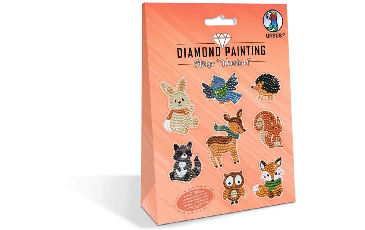 URSUS Diamond-Painting-Set – Tiere – ab 3 Jahren