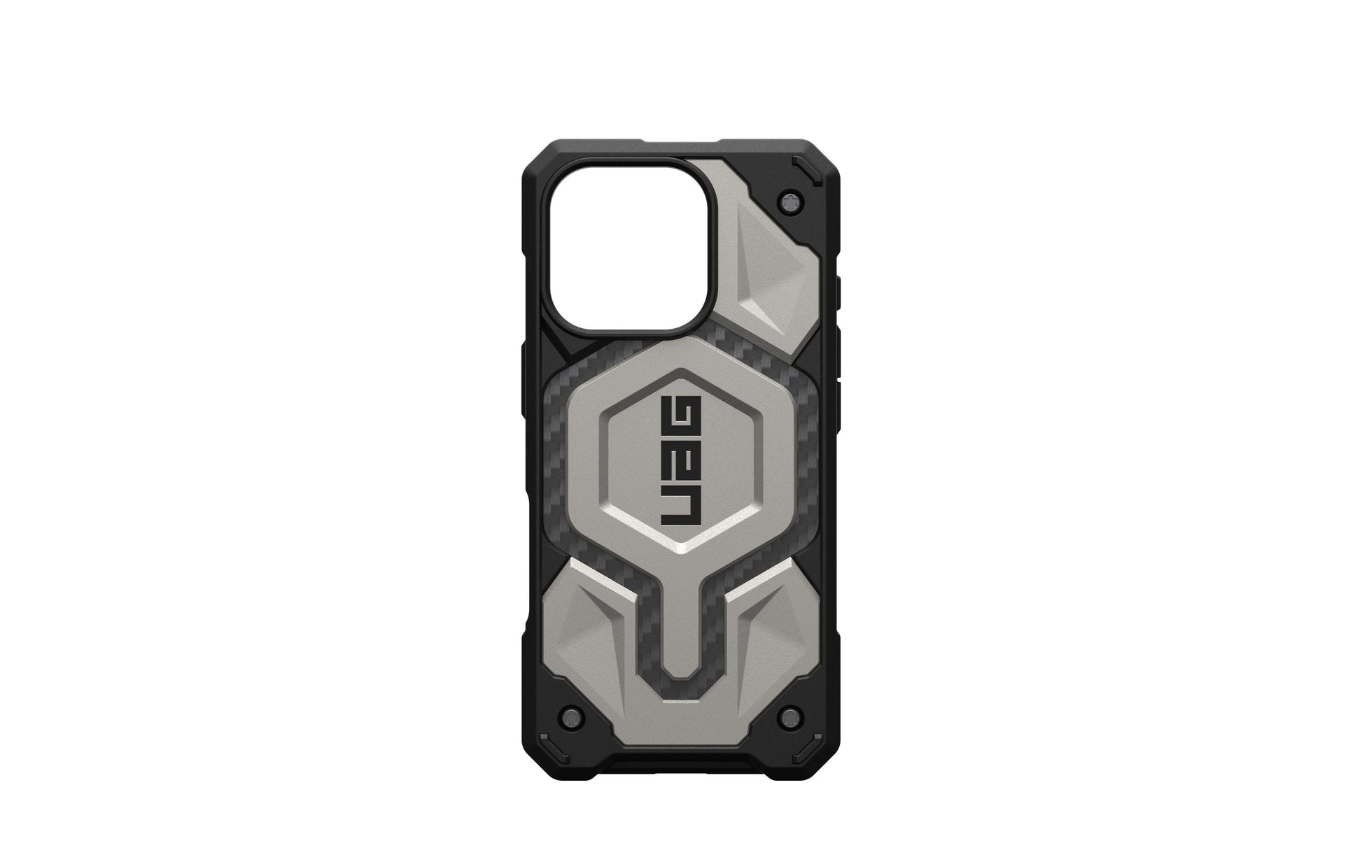 Urban Armor Gear UAG Monarch Pro Rückcover – für Apple iPhone 16 Pro, MagSafe, PC, Titan, bis 7,6 m Sturzsicher