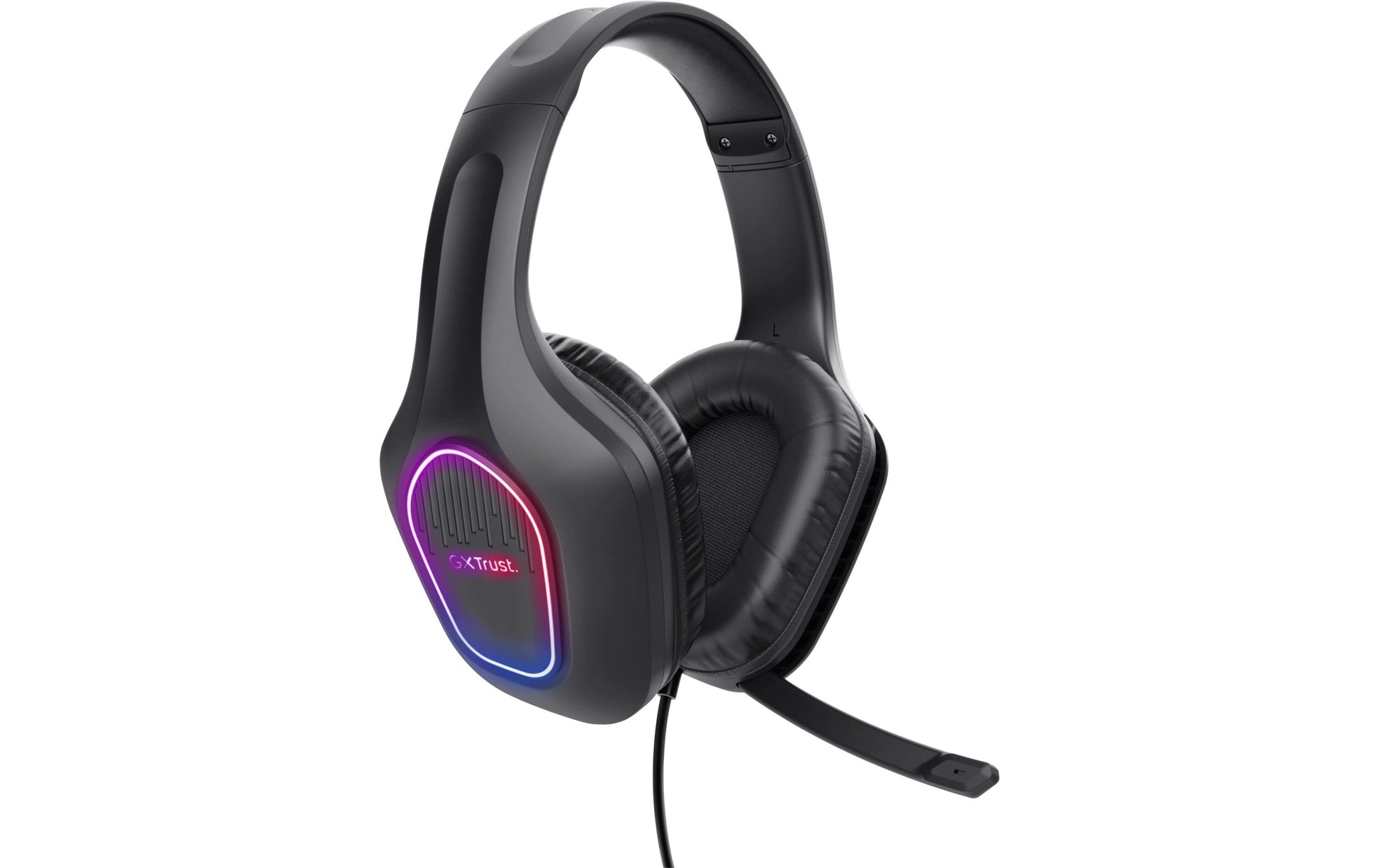 Trust GXT 416 Zirox Gaming-Headset – On-Ear, Stereo, Kabelgebunden, 3,5 mm Klinke + USB-A, Schwarz