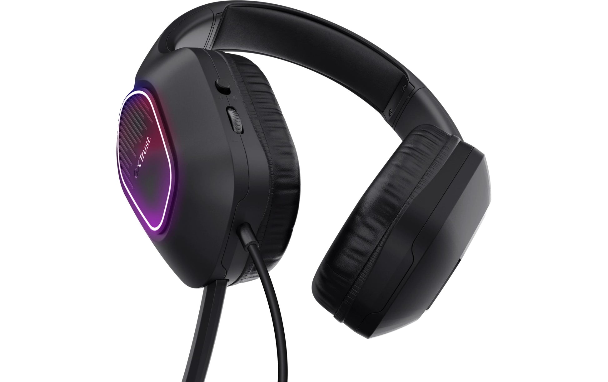 Trust GXT 416 Zirox Gaming-Headset – On-Ear, Stereo, Kabelgebunden, 3,5 mm Klinke + USB-A, Schwarz