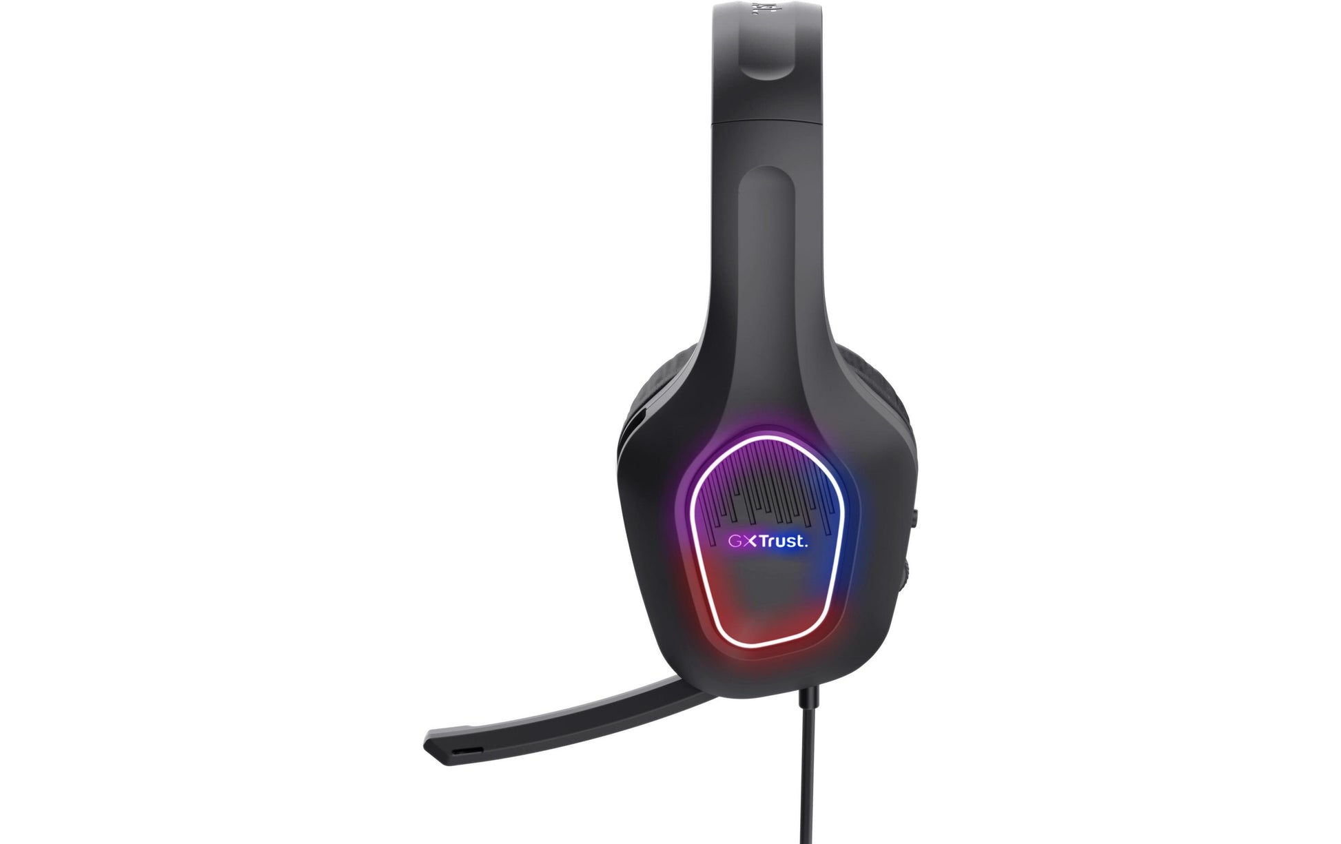 Trust GXT 416 Zirox Gaming-Headset – On-Ear, Stereo, Kabelgebunden, 3,5 mm Klinke + USB-A, Schwarz