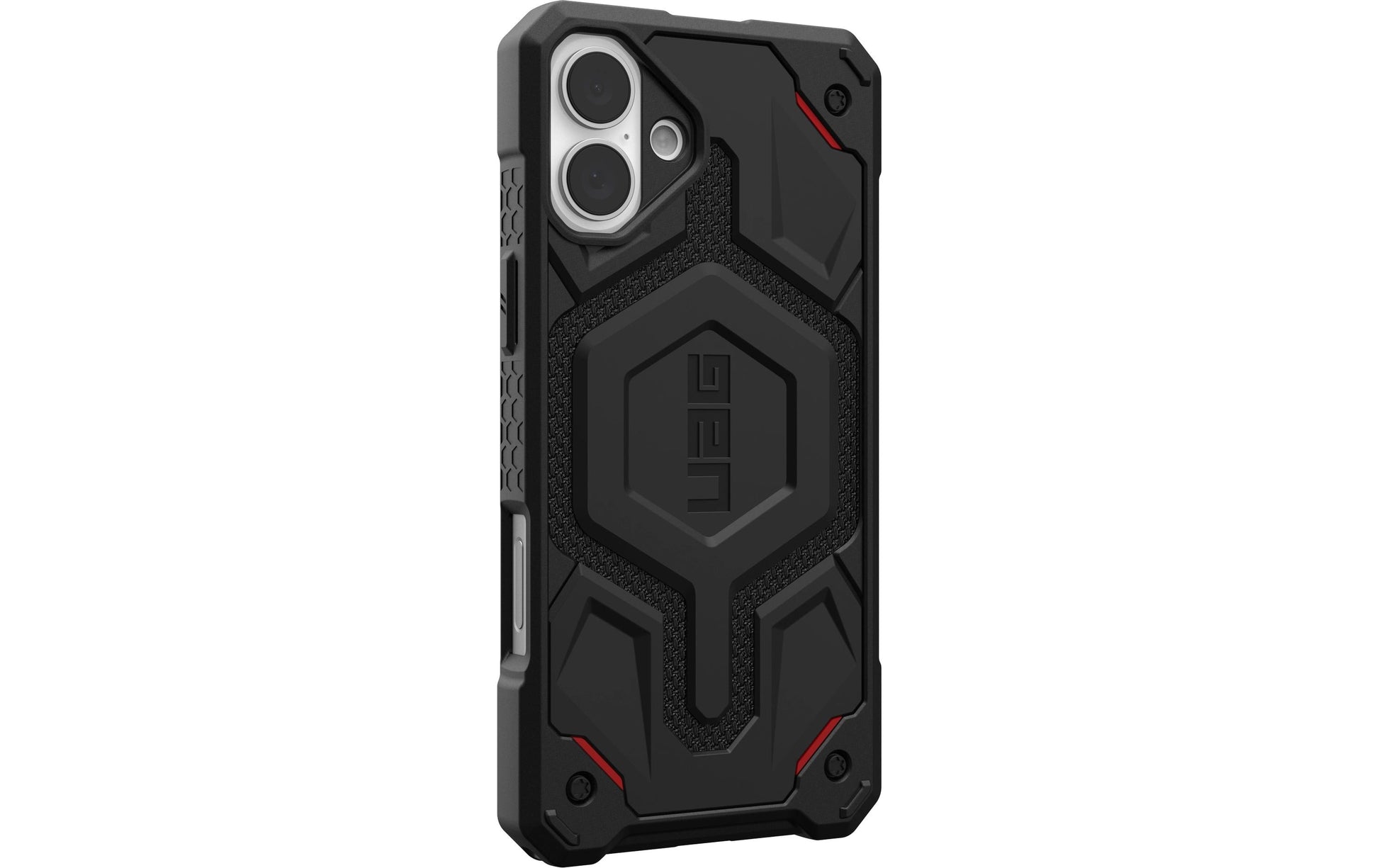 Urban Armor Gear Backcover Monarch Pro – für Apple iPhone 16 Plus – schwarz – Kevlar – MagSafe-kompatibel