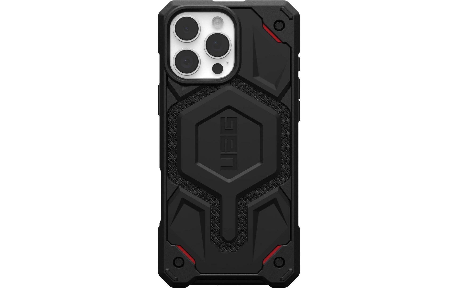 Urban Armor Gear UAG Monarch Pro – Rückcover – für Apple iPhone 16 Pro Max, MagSafe, Kevlar, Schwarz, bis 7,6 m sturzsicher