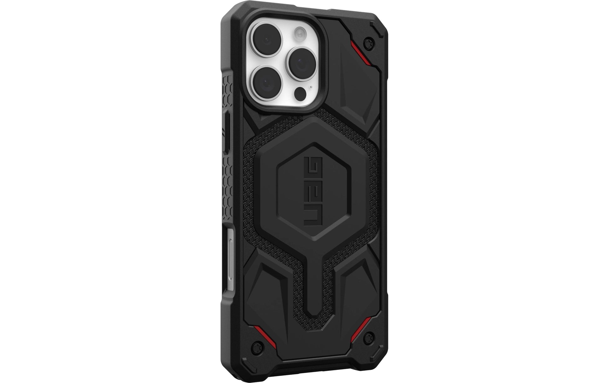 Urban Armor Gear UAG Monarch Pro – Rückcover – für Apple iPhone 16 Pro Max, MagSafe, Kevlar, Schwarz, bis 7,6 m sturzsicher
