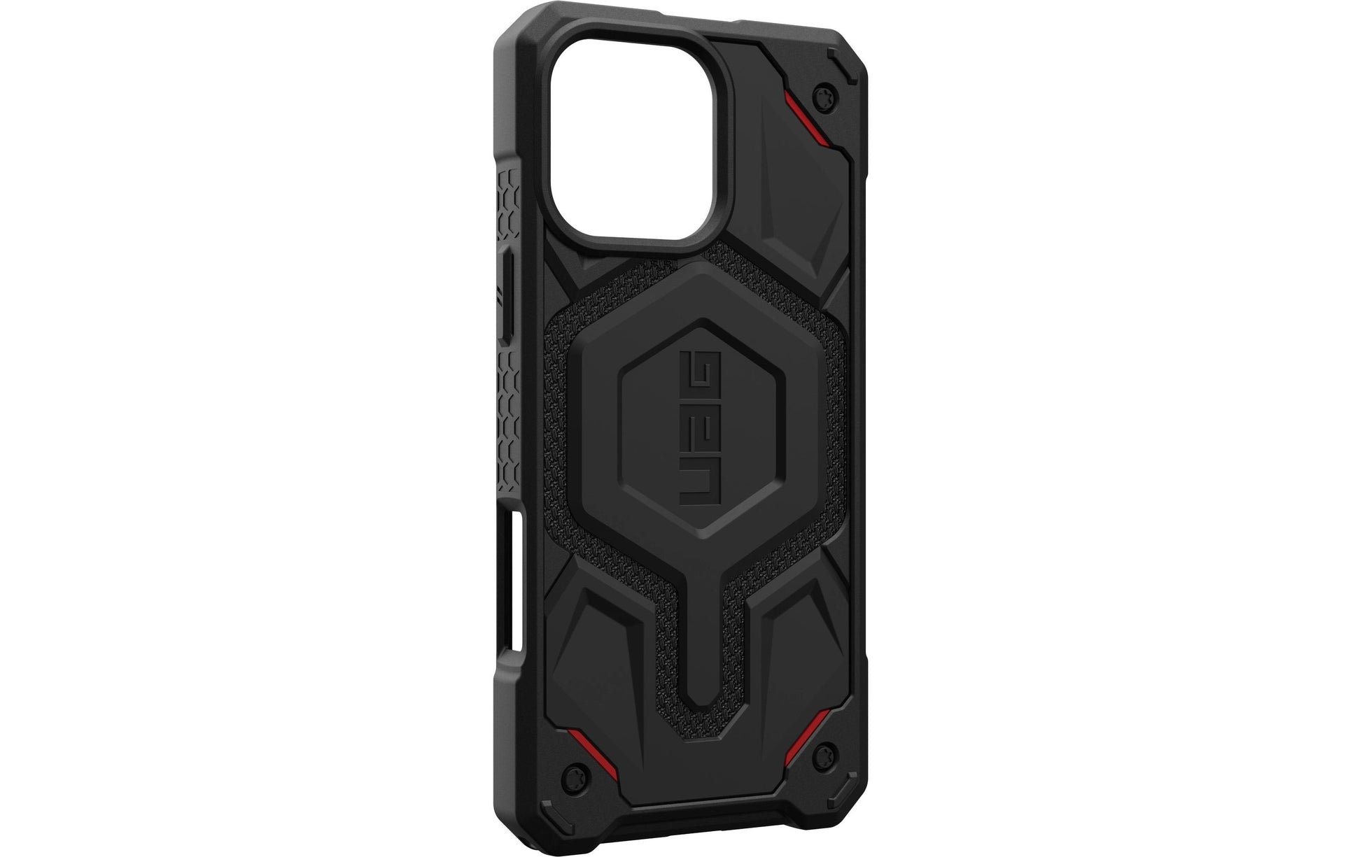 Urban Armor Gear UAG Monarch Pro – Rückcover – für Apple iPhone 16 Pro Max, MagSafe, Kevlar, Schwarz, bis 7,6 m sturzsicher