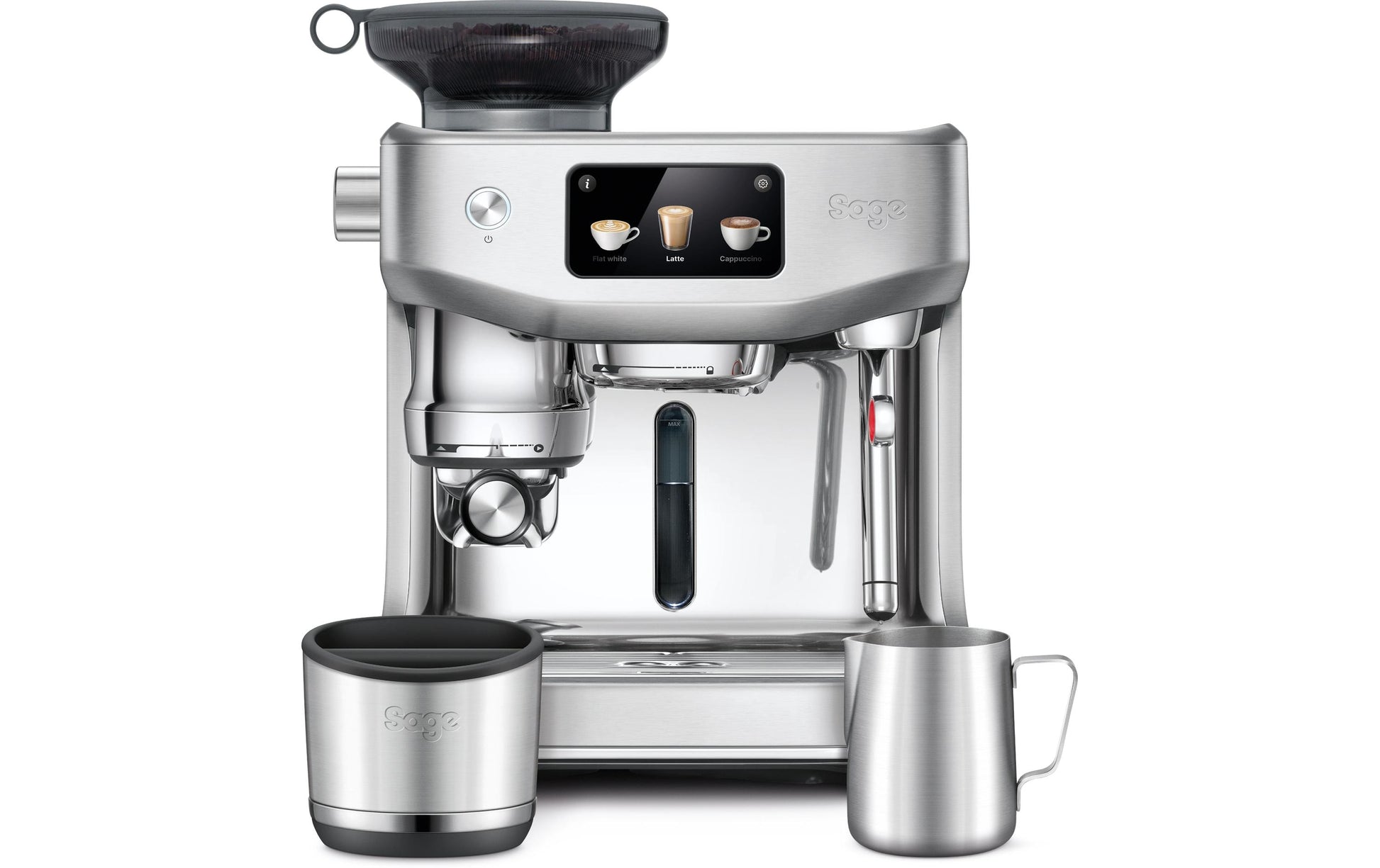 Sage Software Sage Oracle Jet SS Espressomaschine (Siebträger) – 9 bar, 2,3 l, Milchschaumdüse, Silber