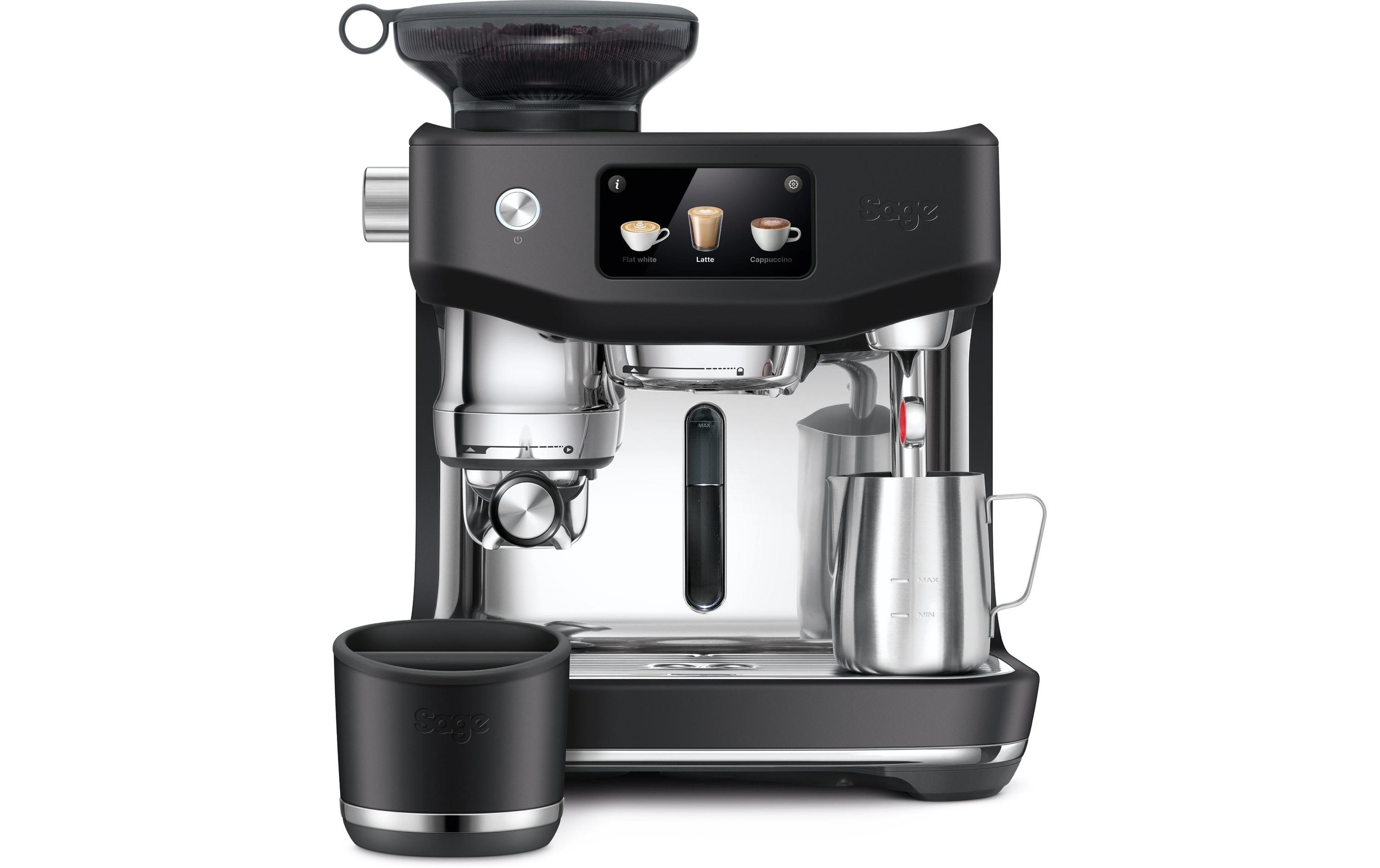 Sage Software Sage Oracle Jet BT Espressomaschine (Siebträger) – 9 bar, 2,3 l, Milchschaumdüse, Schwarz