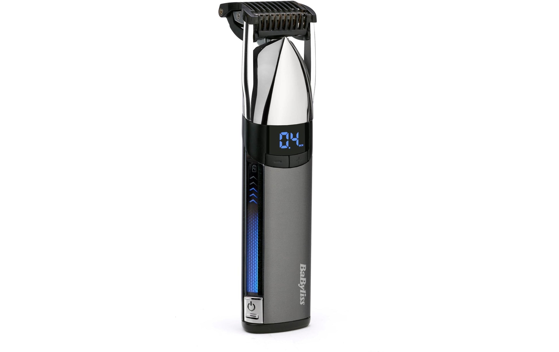 BaByliss Bartschneider S996E – kabellos, 300 min Laufzeit, 3,2 cm Schnittbreite – silber, Edelstahl