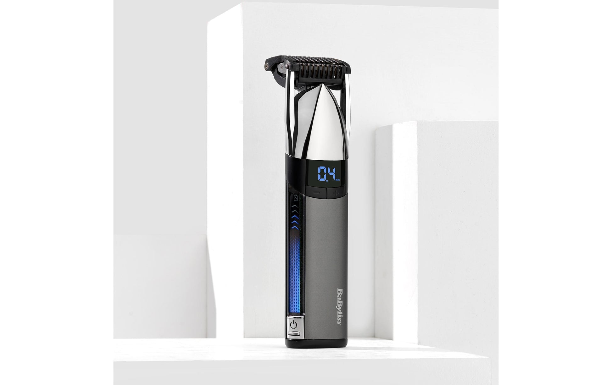 BaByliss Bartschneider S996E – kabellos, 300 min Laufzeit, 3,2 cm Schnittbreite – silber, Edelstahl