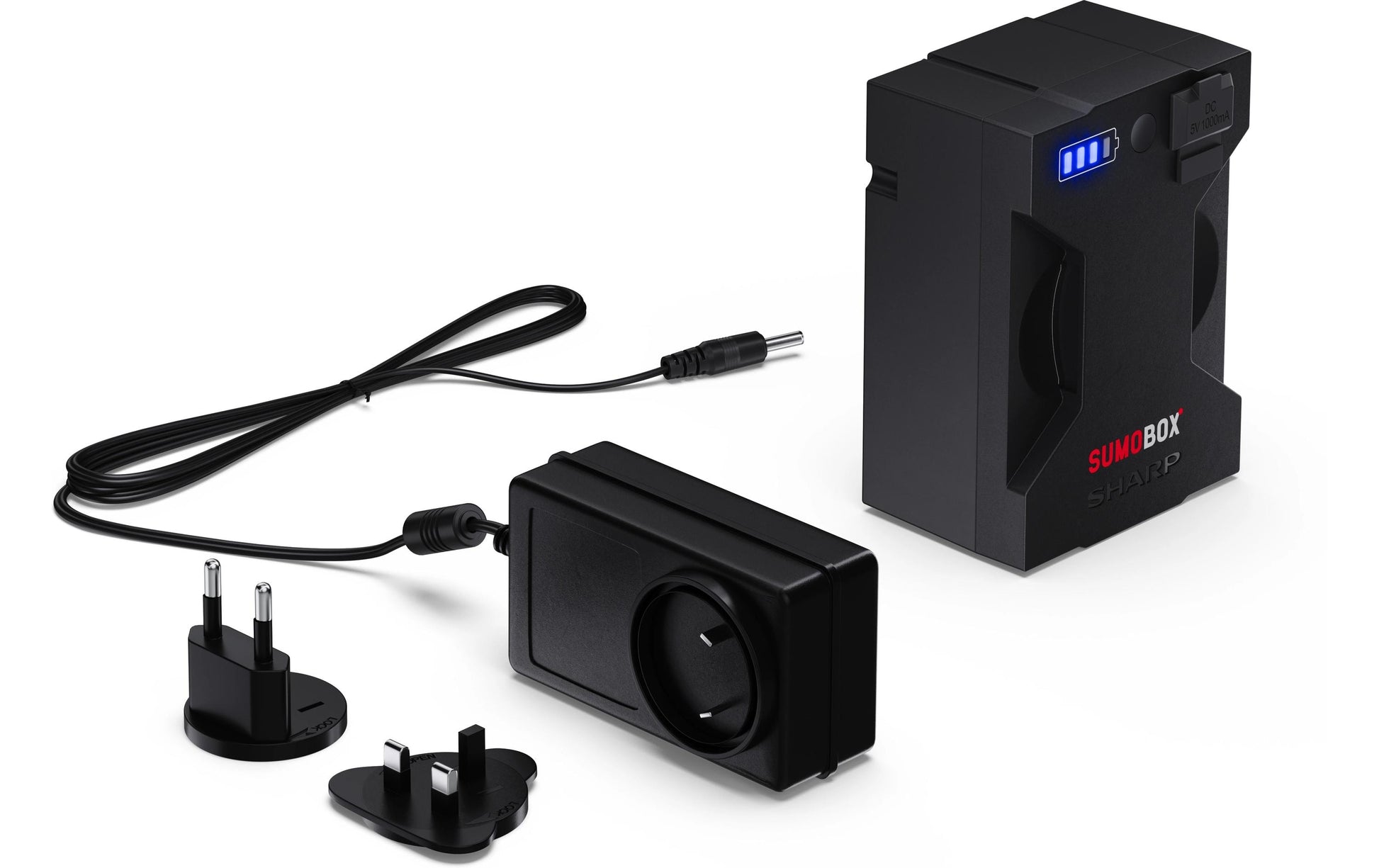 Sharp Ladecase/Ladestation – für Sharp SumoBox – 1000 mAh – 18 V – schwarz