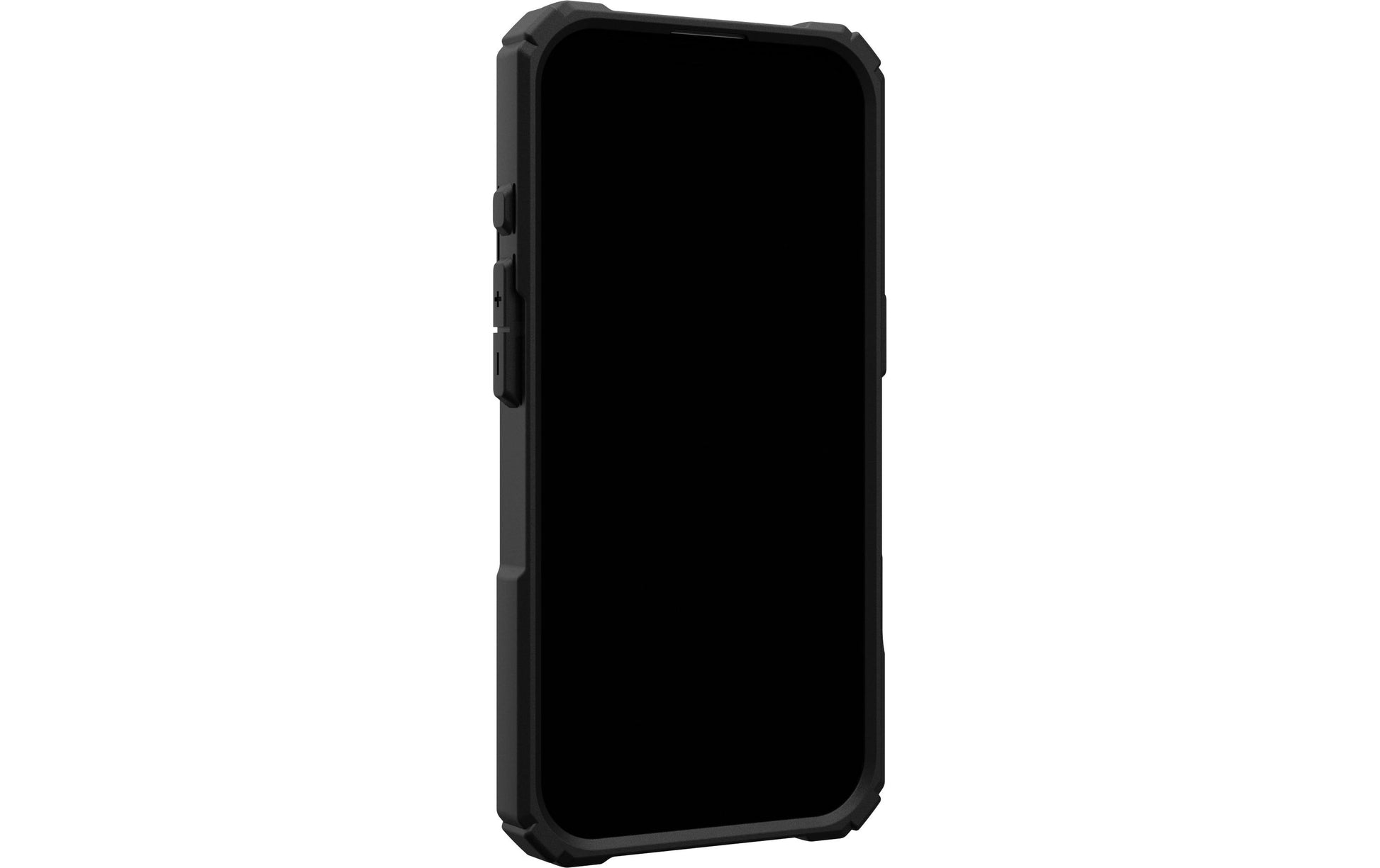 Urban Armor Gear Backcover – für Apple iPhone 16 – schwarz/orange – MagSafe-kompatibel