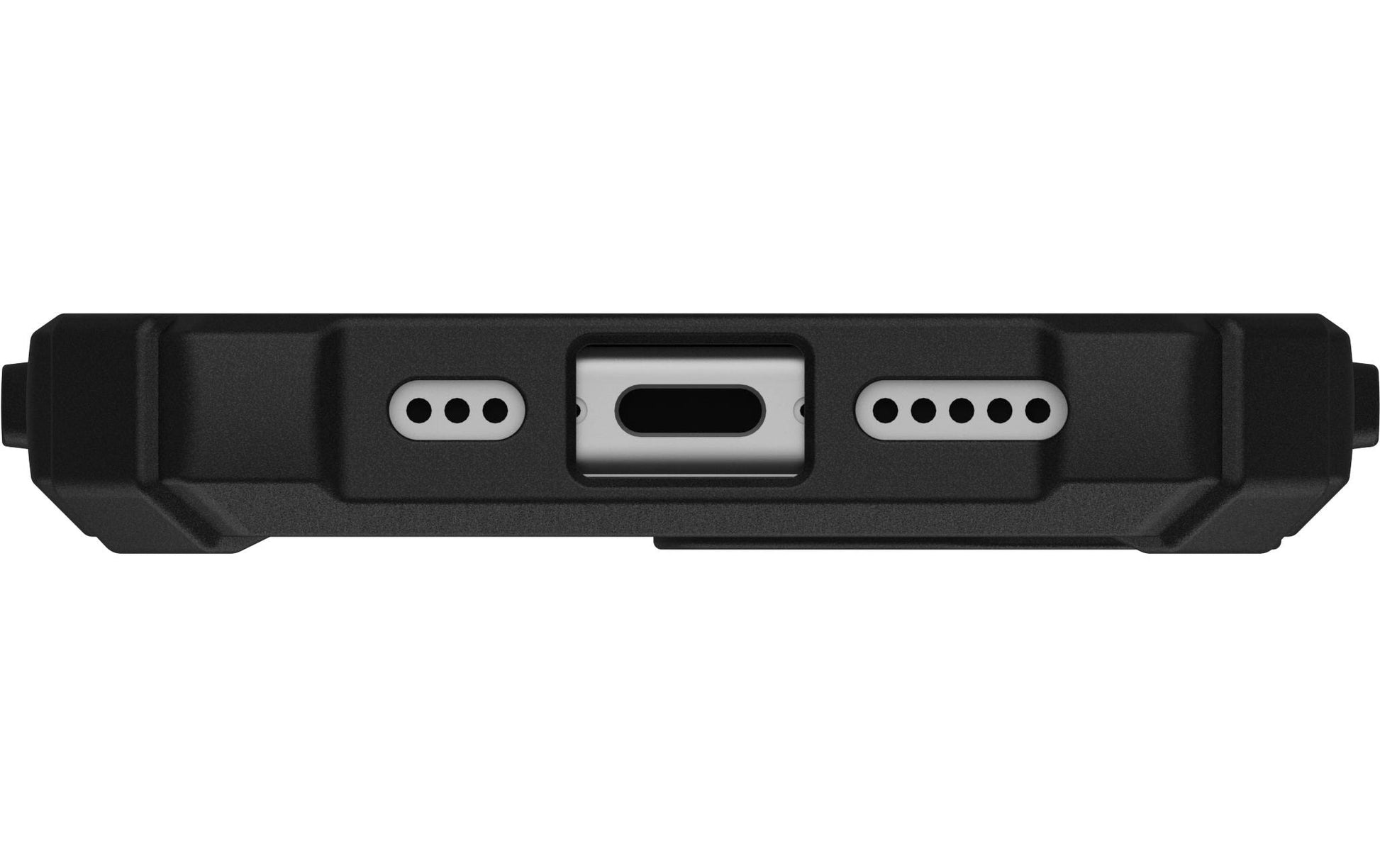 Urban Armor Gear Backcover – für Apple iPhone 16 – schwarz/orange – MagSafe-kompatibel