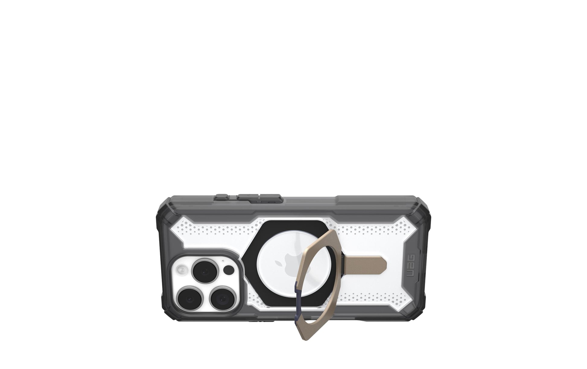 Urban Armor Gear Backcover – für Apple iPhone 16 Pro – Titan/transparent – TPU/PC – MagSafe-kompatibel