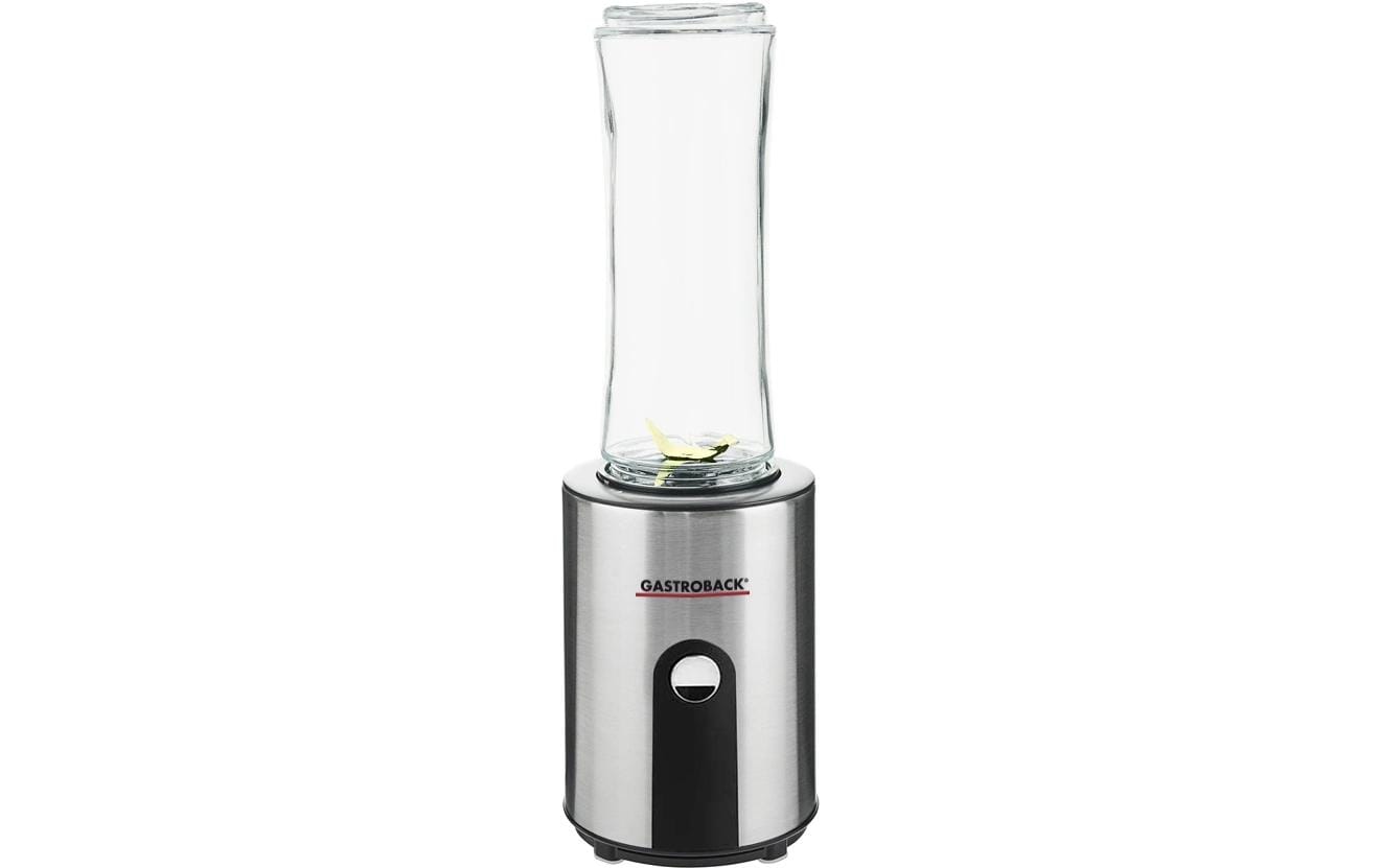 Gastroback Smoothie-Mixer 41033 – 0,6 l, 300 W, Eis-Crusher – schwarz/edelstahl