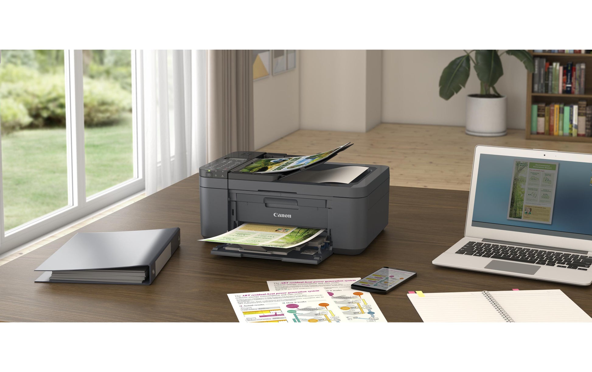 Canon Pixma TR4755I – Farbiges Tintenstrahl-MFP A4, 4-in-1 – USB/WLAN – Duplex, ADF – 8,8 ppm S/W