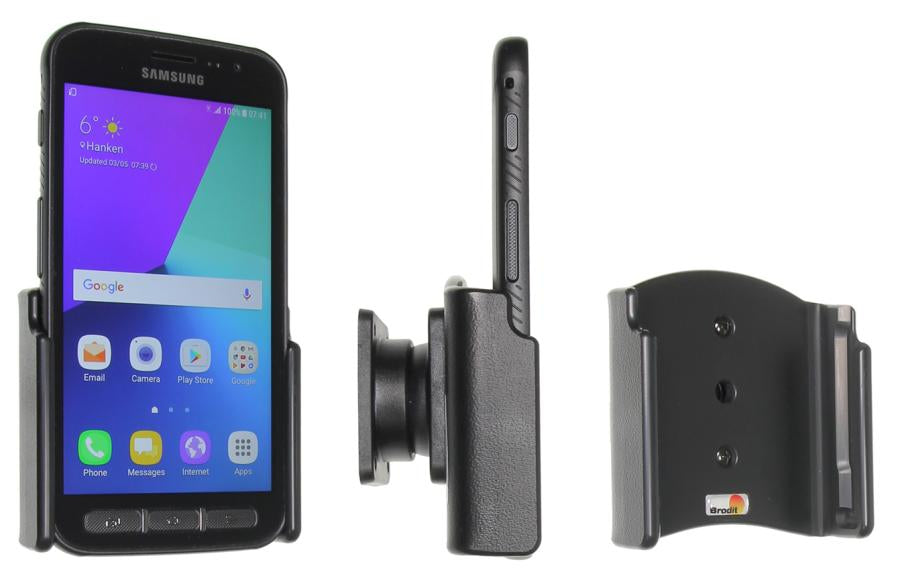 Brodit 511958 – Auto-Halterung – Klemmhalterung, 79 mm – für Samsung Galaxy Xcover 4 – Schwarz