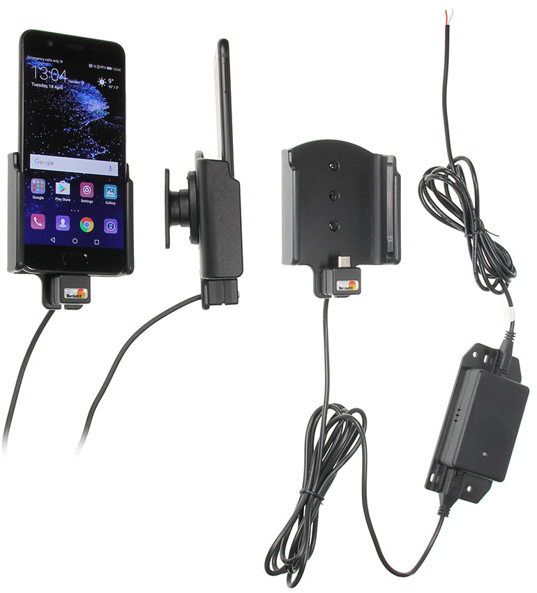 Brodit Active Huawei P10 – Aktive Halterung – Klemmhalterung, Auto – für Huawei P10 – Schwarz
