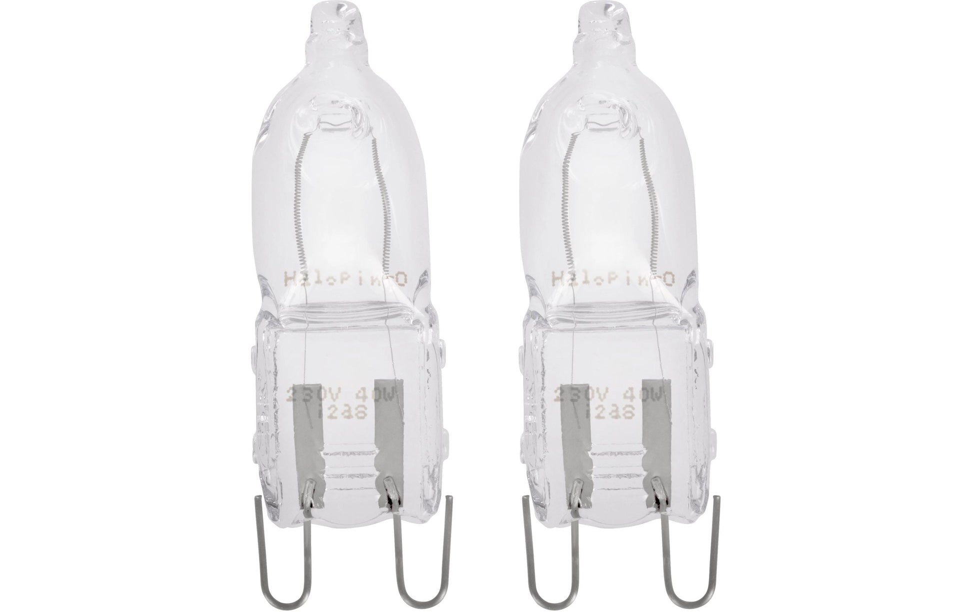 EGLO Leuchtmittel G9 – 460 lm, 40 W, Warmweiss 2700 K, 360° – IP20 – 2 Stk., Transparent/Glas