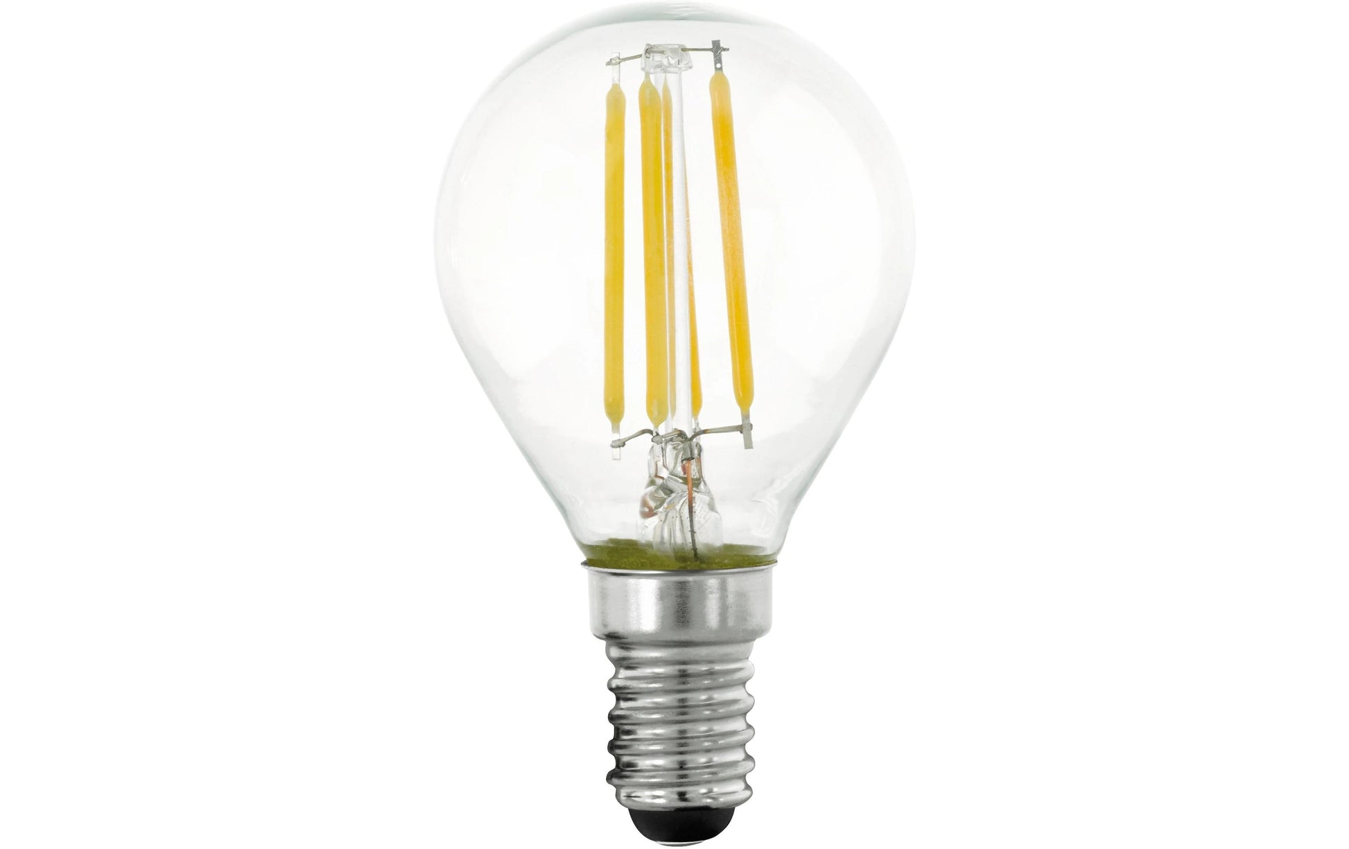 EGLO LED-Leuchtmittel E14 A-Form – 470 lm, 4,5 W, Warmweiss 2700 K, dimmbar – IP20 – 1 Stk. – Transparent, Glas
