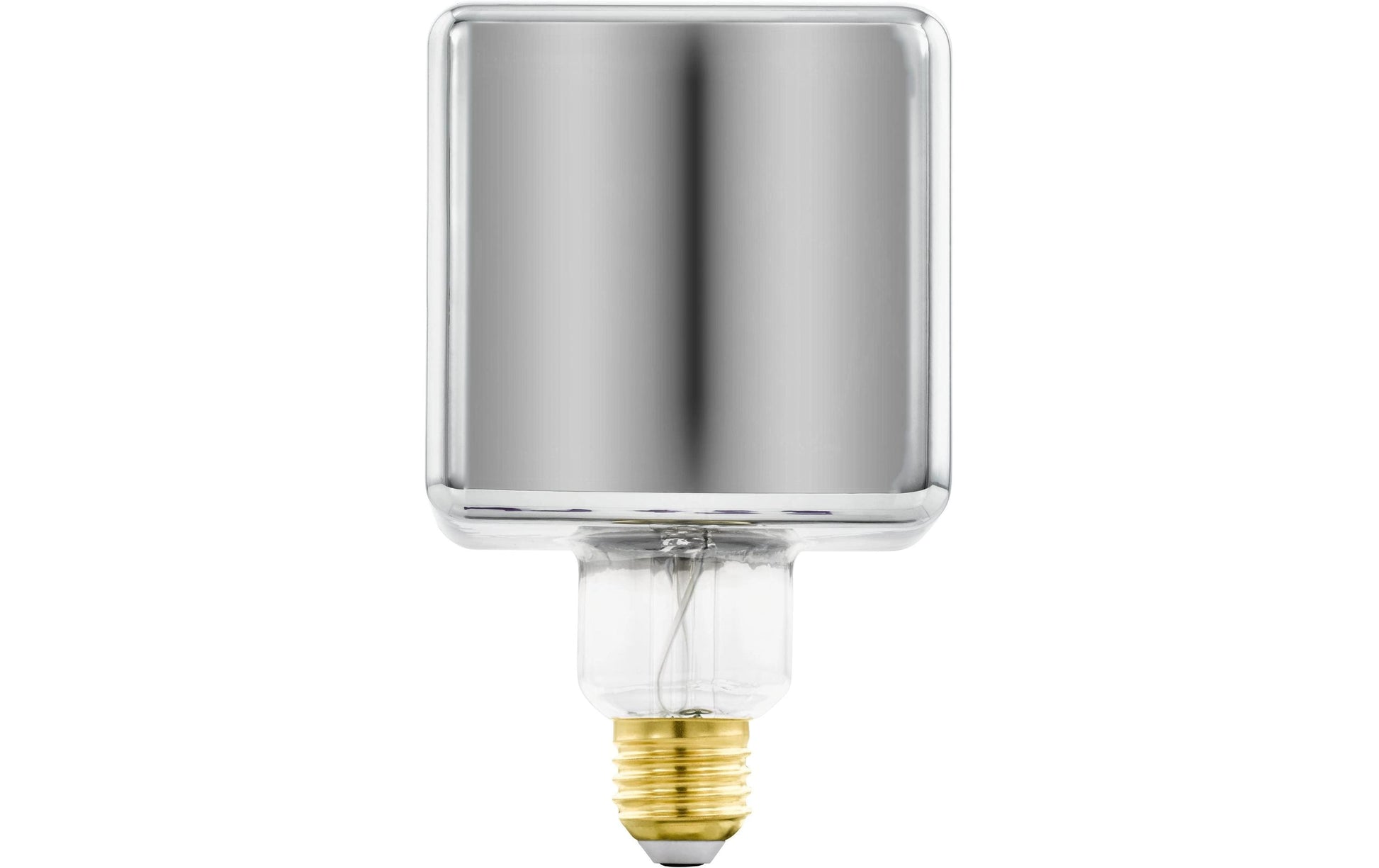 EGLO Leuchtmittel E27 Spezialform – Warmweiss 1700 K, 50 lm, 4 W, dimmbar – 1 Stk. – Schwarz/Glas