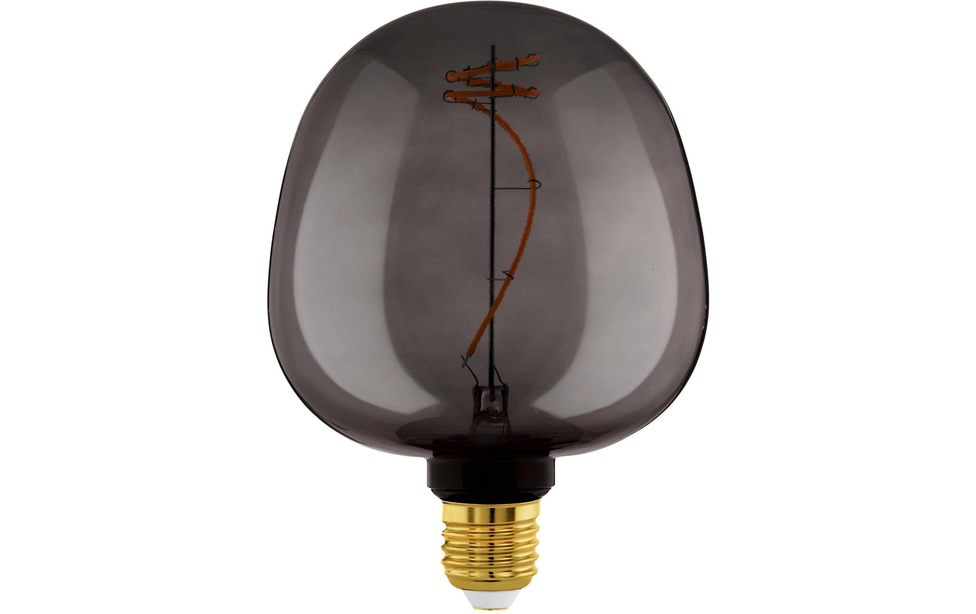 EGLO Globe G125 LED-Leuchtmittel E27 – 4 W dimmbar, 40 lm, 2000 K warmweiss, 360°, schwarz
