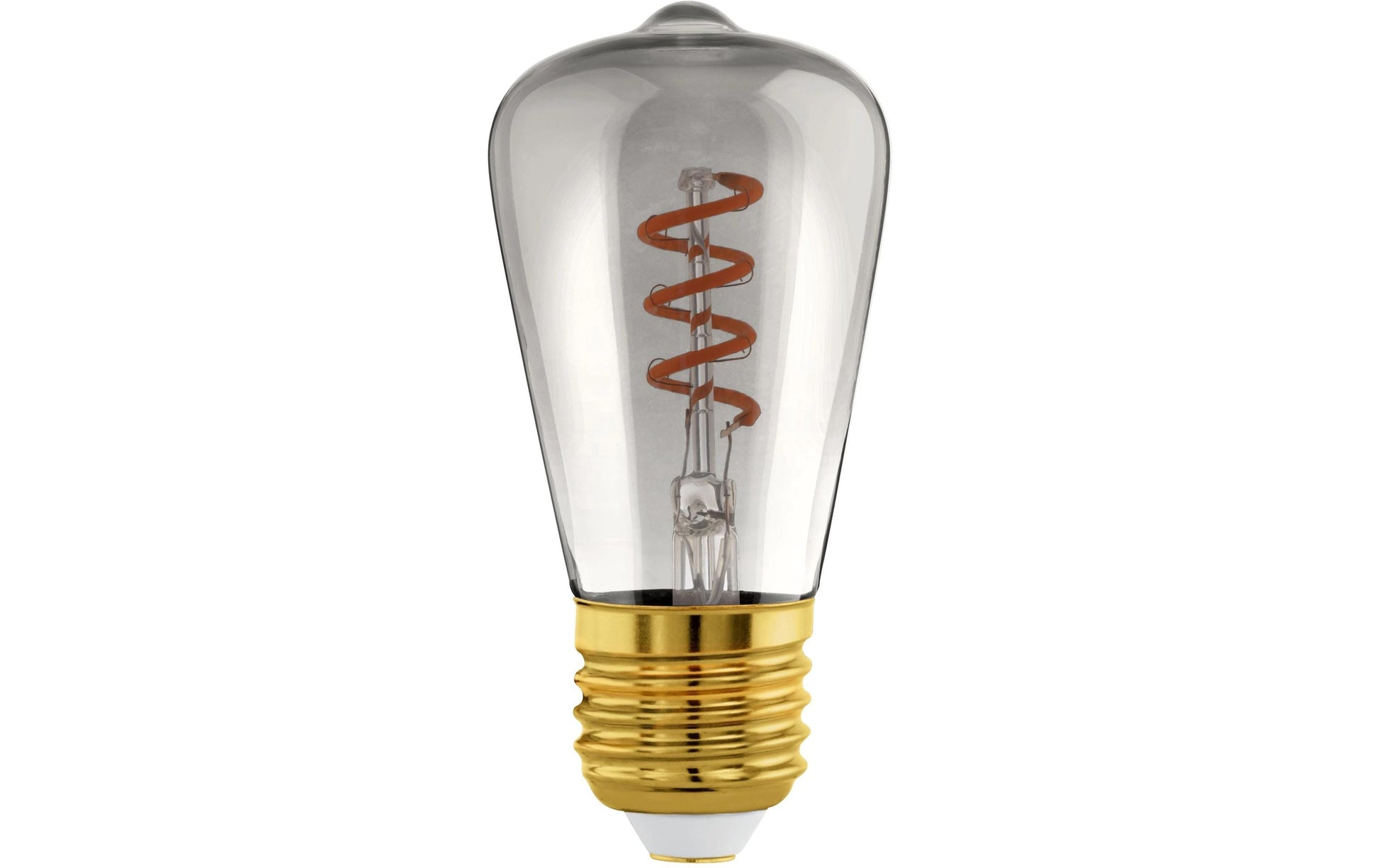 EGLO Leuchtmittel E27 ST48 – Warmweiss 2000 K, 100 lm, 4 W, dimmbar – IP20 – 1 Stk. – Schwarz, Glas