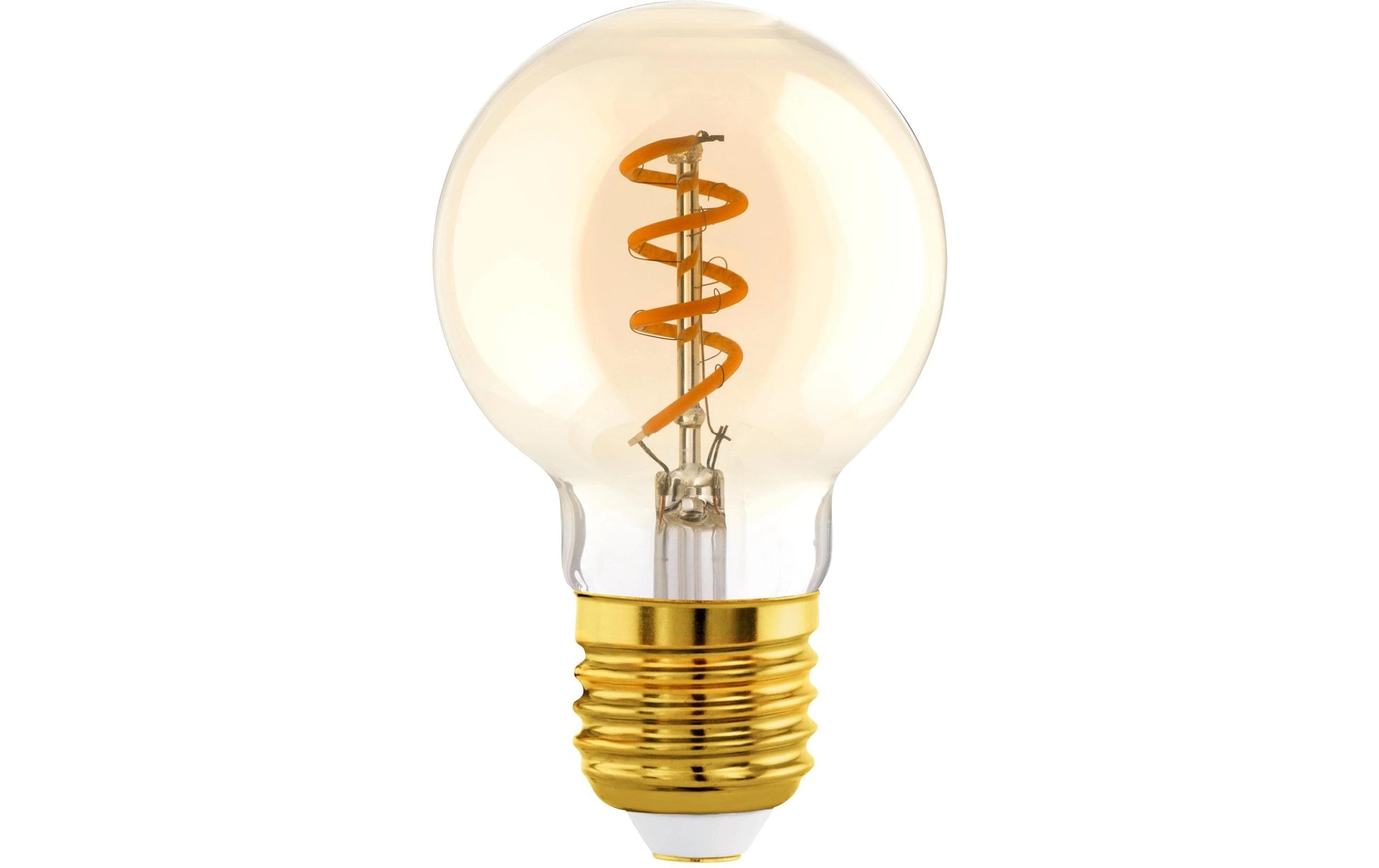 EGLO LED-Leuchtmittel E27 Globus – 145 lm, 4 W, Warmweiss 2000 K, 360°, dimmbar – IP20 – 1 Stk., Glas