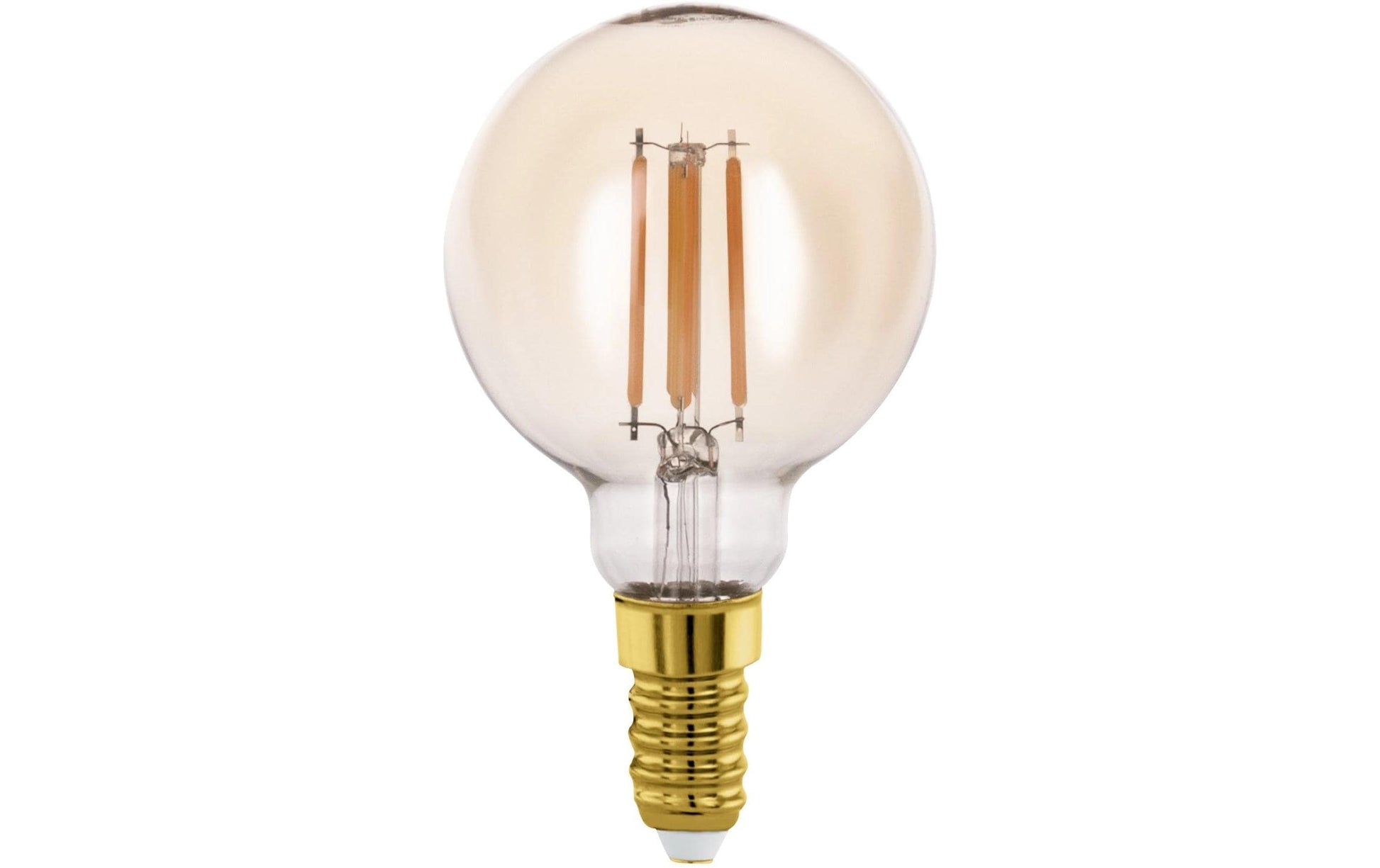 EGLO LED-Leuchtmittel E14 Globus G60 – Warmweiss 2200 K, 350 lm, 4 W – 1 Stk. – Glas