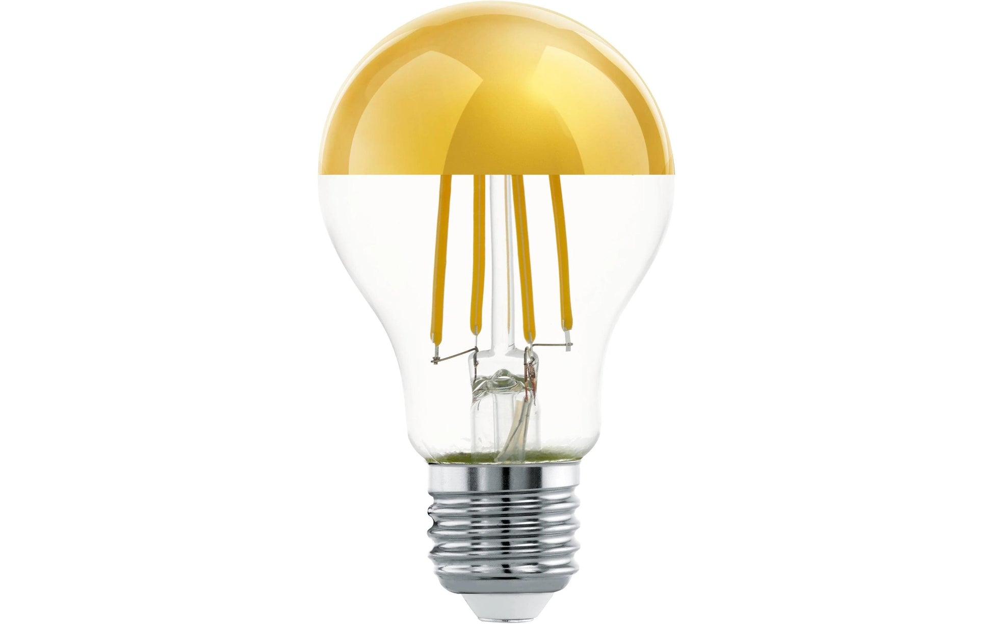 EGLO Leuchtmittel E27 Globus – Warmweiss 2700 K, 806 lm, 7,3 W – IP20 – 1 Stk. – Gold, Glas