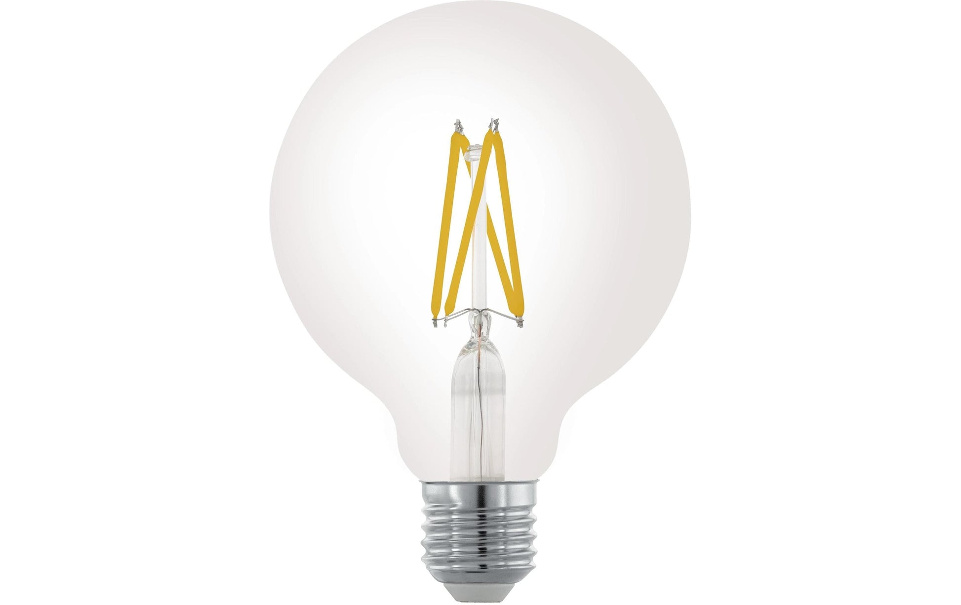 EGLO LED-Leuchtmittel E27 G95 – 806 lm, 7,5 W, Warmweiss 2700 K, dimmbar – Transparent, Glas – 1 Stk.