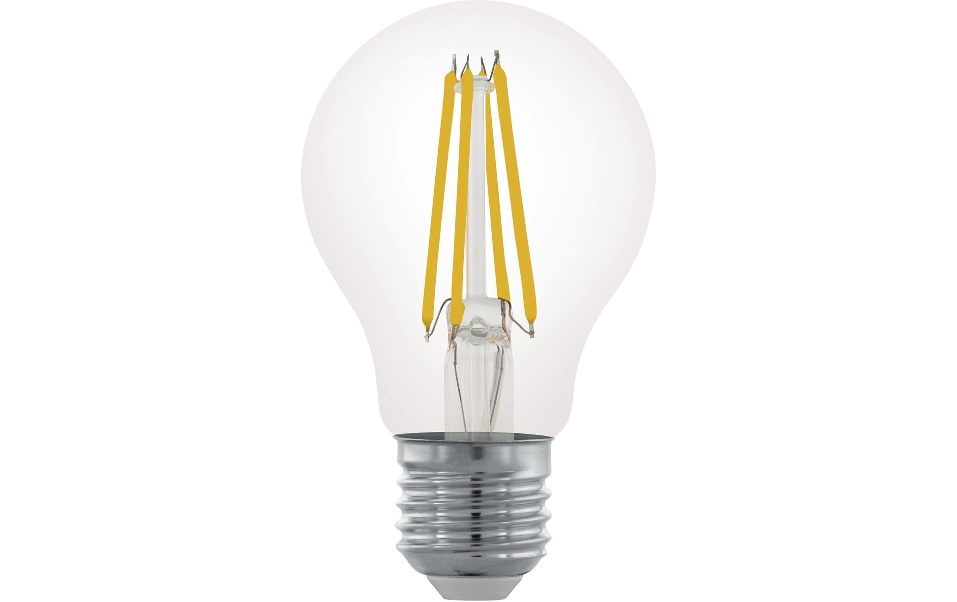 EGLO Leuchtmittel E27 A-Form – Warmweiss 2700 K, 806 lm, 7,5 W, dimmbar – IP20 – 1 Stk. – Transparent, Glas
