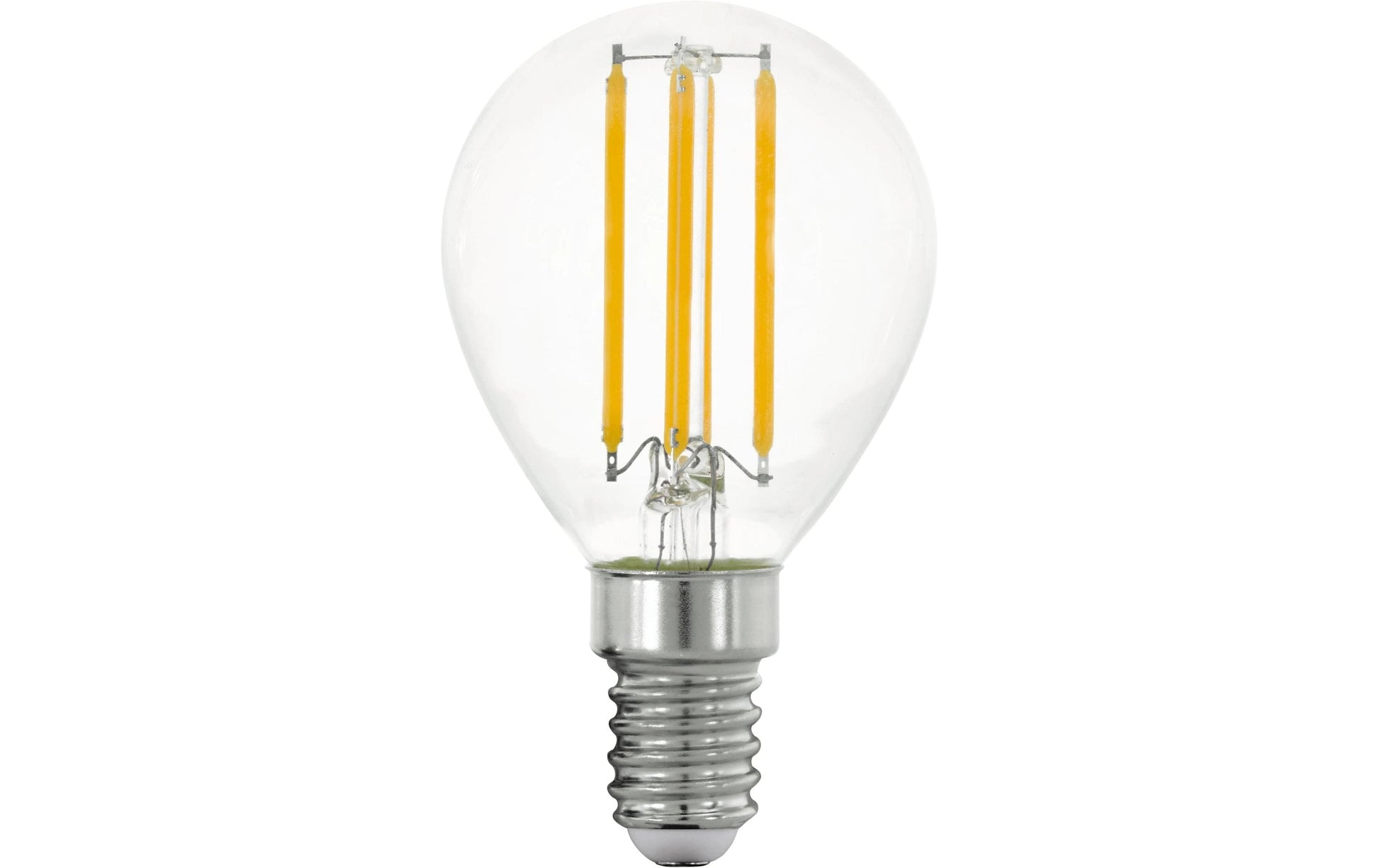 EGLO LED-Leuchtmittel E14 P45 – Warmweiss 2700 K, 470 lm, 4 W – Transparent, Glas – 1 Stk.