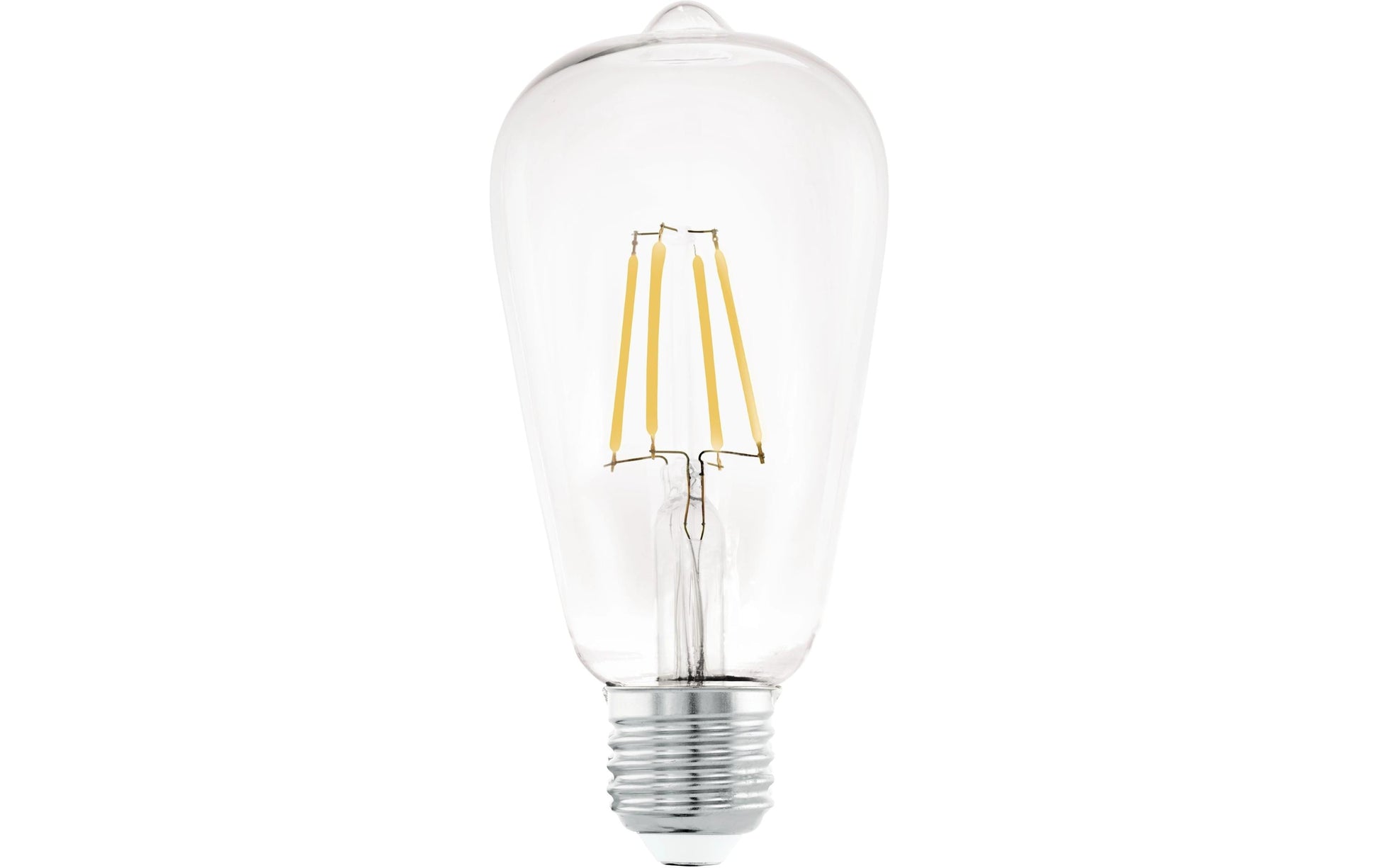 EGLO Leuchtmittel E27 ST64 – Warmweiss 2700 K, 806 lm, 7 W – 1 Stk., Transparent