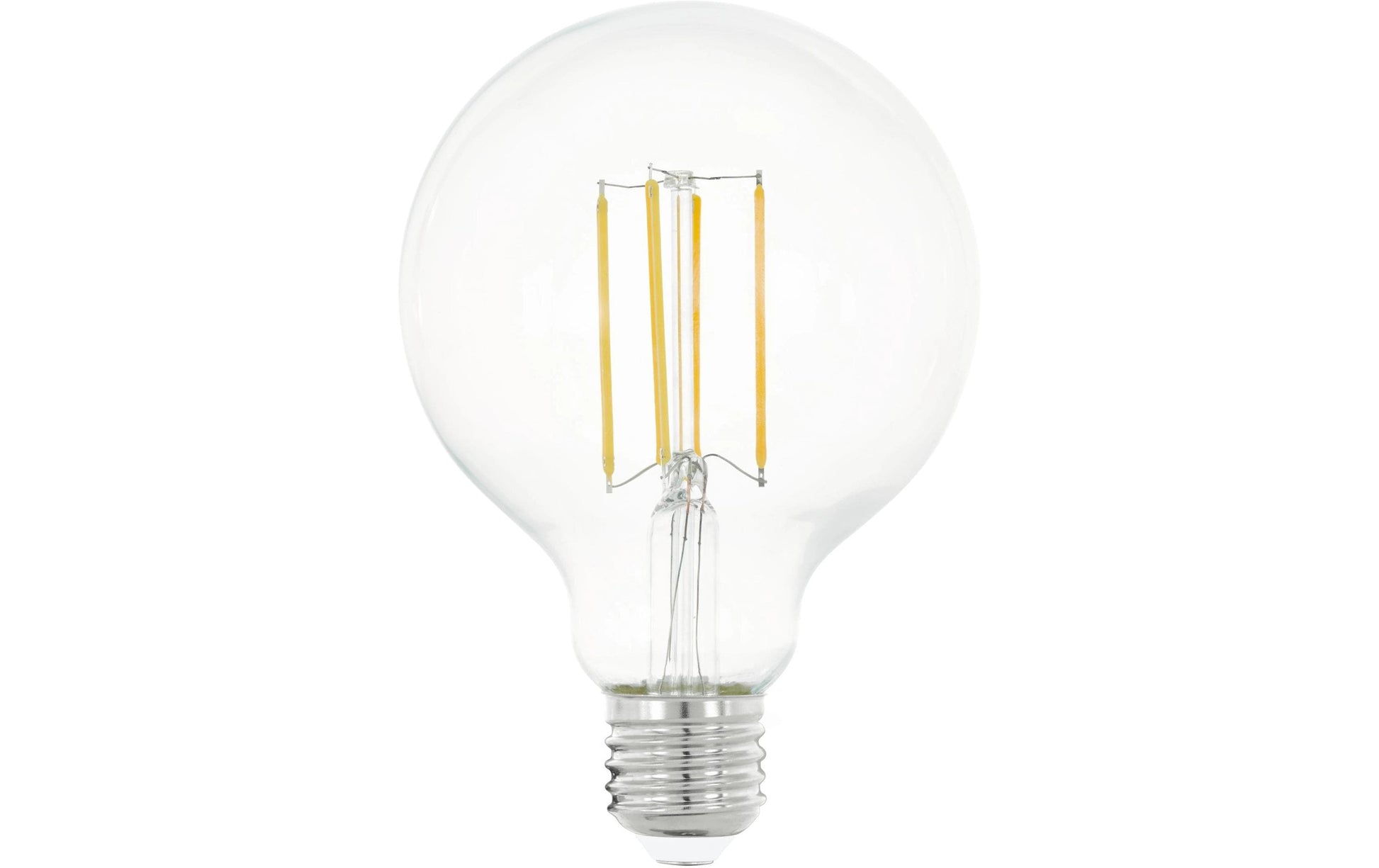 EGLO LED-Leuchtmittel E27 G95 – Warmweiss 2700 K, 1055 lm, 8 W – IP20 – 1 Stk. – Klar/Glas
