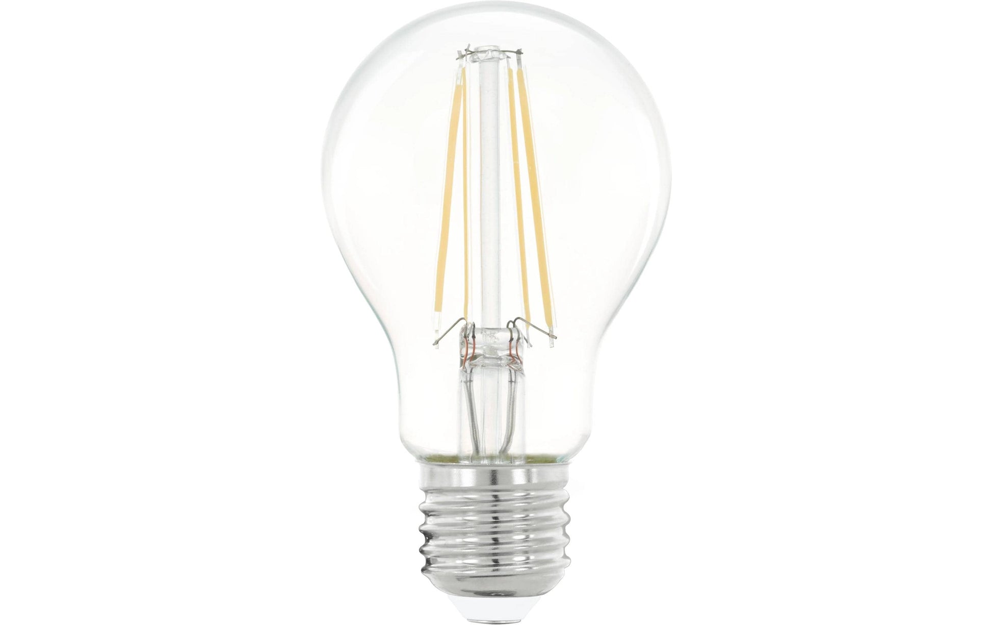 EGLO LED-Leuchtmittel E27 Globus – Warmweiss 2700 K, 806 lm, 7 W – IP20 – 1 Stk. – Transparent, Glas