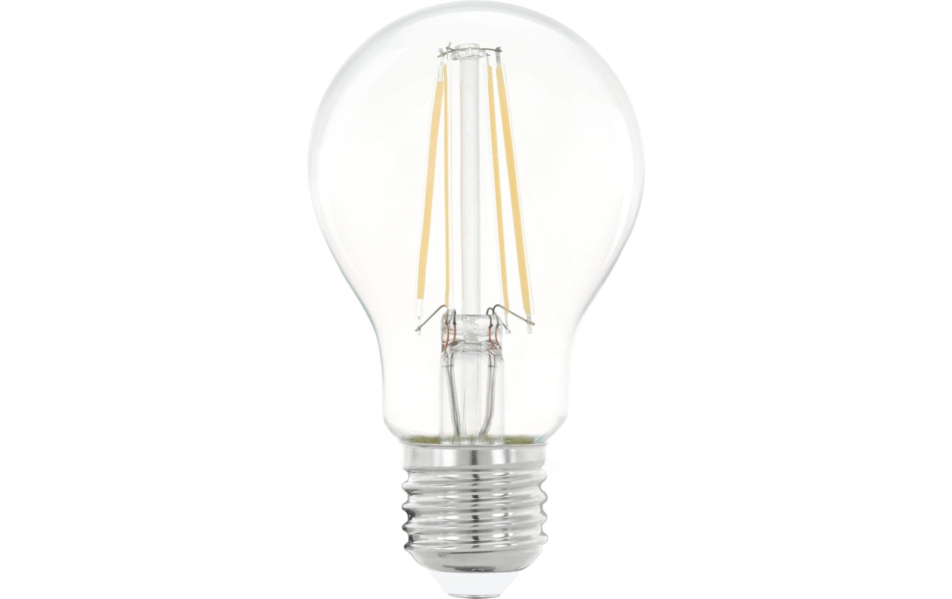 EGLO LED-Leuchtmittel E27 A60 – Warmweiss 2700 K, 470 lm, 4 W – IP20 – 1 Stk. – Transparent, Glas