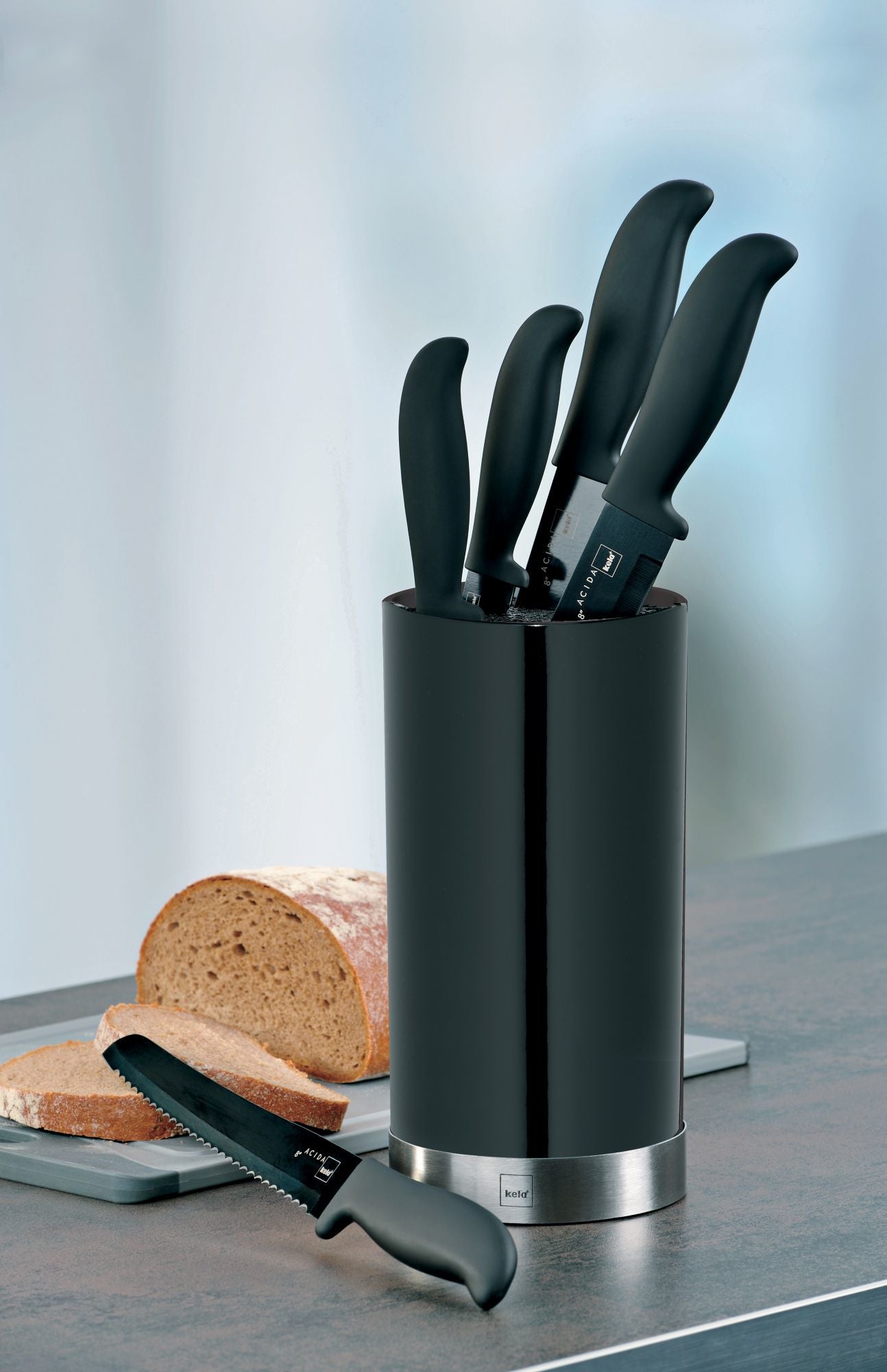 Kela Messerblock 6-teilig, Polypropylen (PP), schwarz