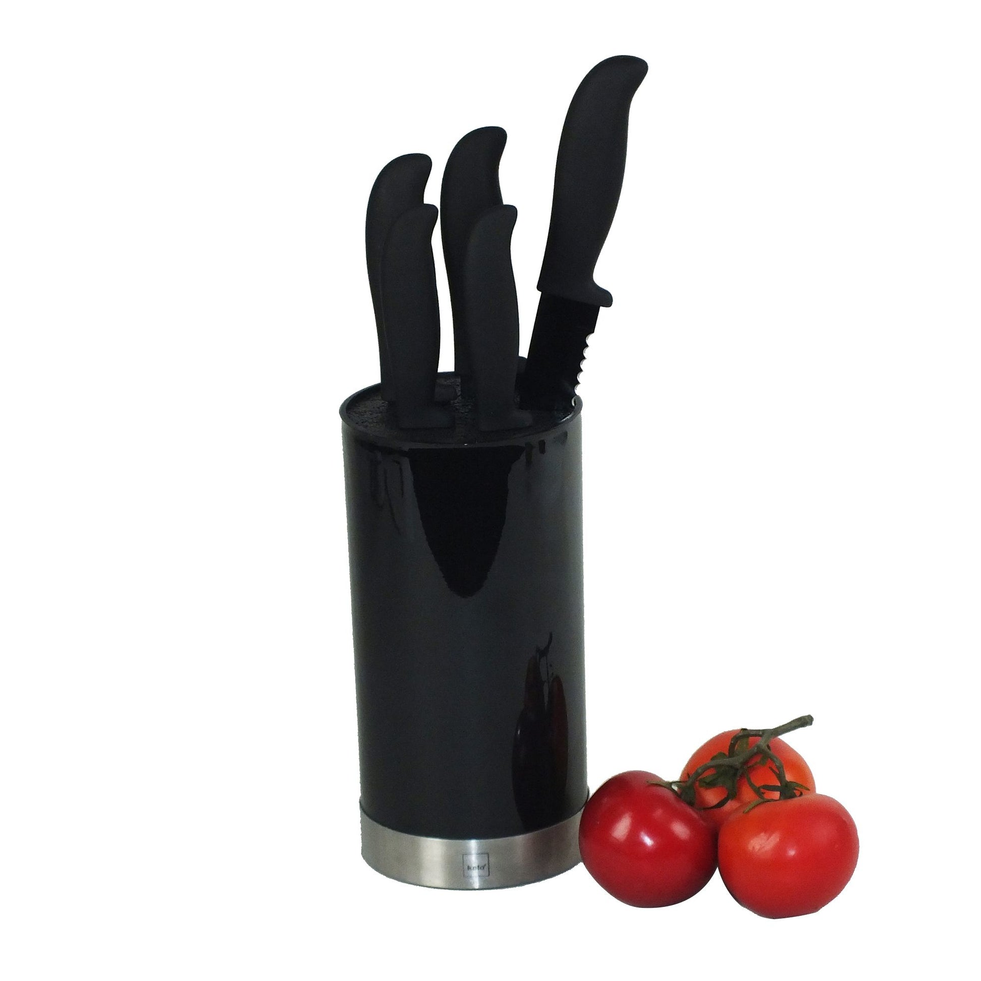 Kela Messerblock 6-teilig, Polypropylen (PP), schwarz