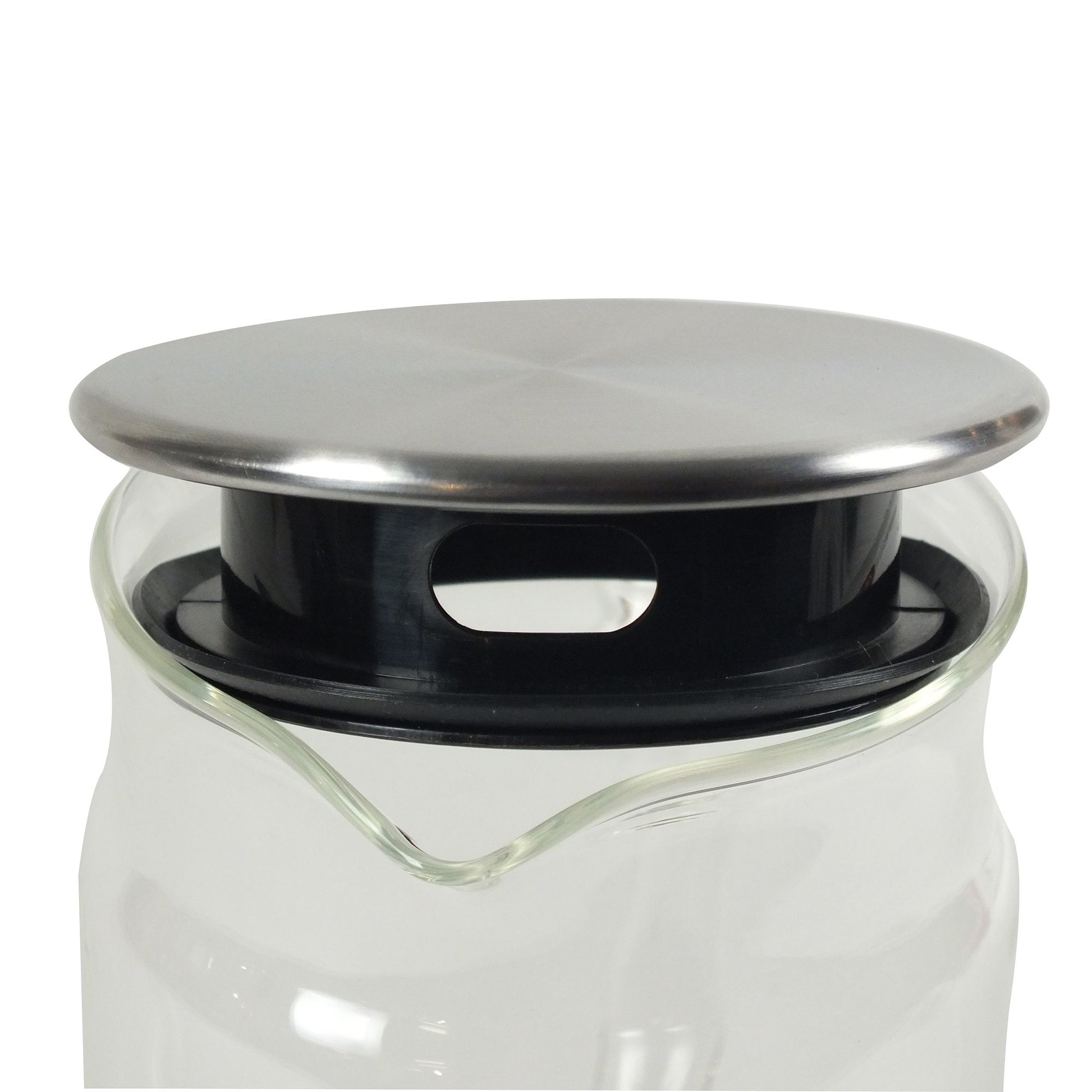 Kela Karaffe – 1,6 l, Ø 9,5 cm, H 26,0 cm, Borosilikatglas, Transparent, mit Deckel